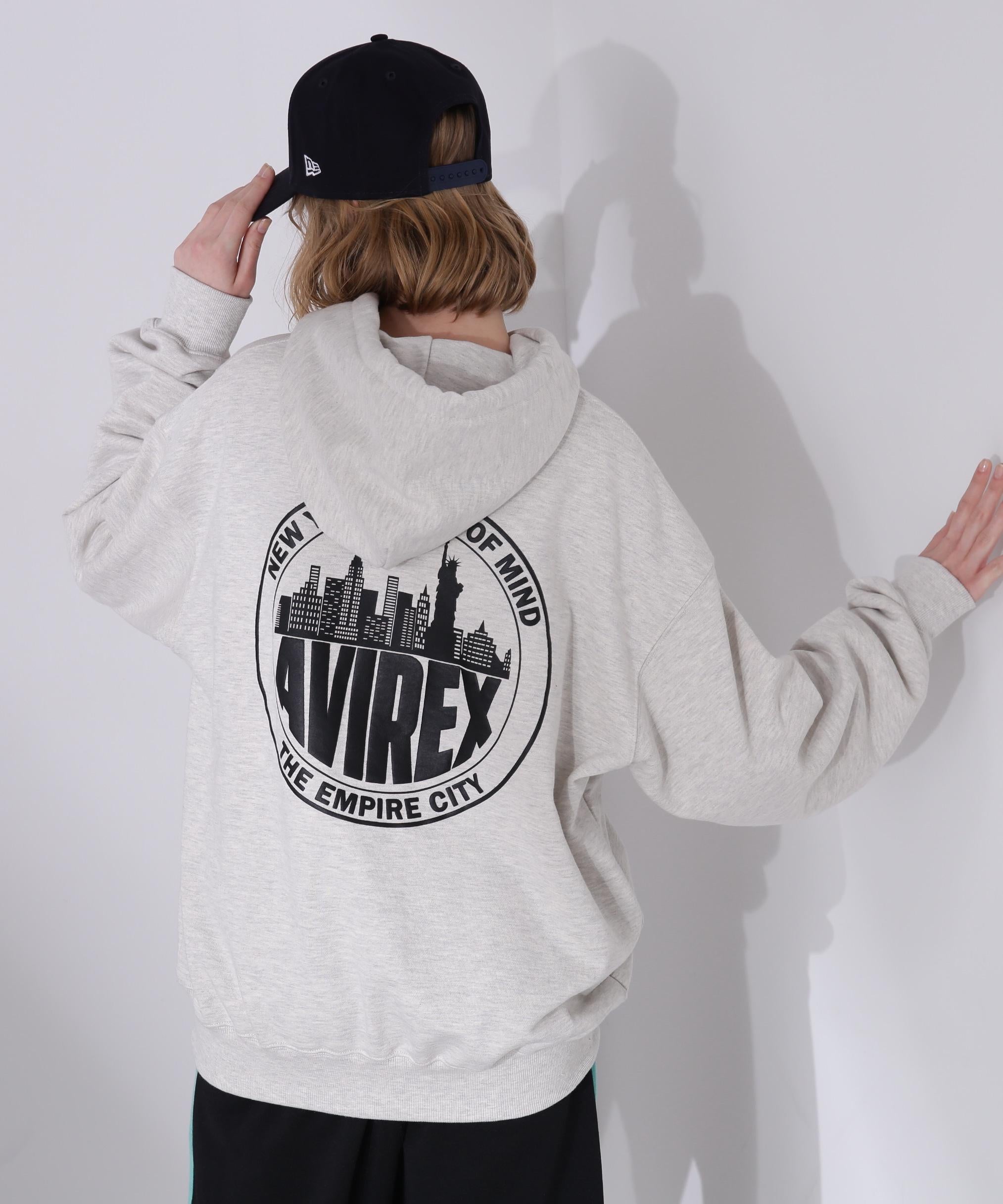 《WER限定》NEW YO>K CITY ESCAPE PULLOVE> HOODIE オートミール6