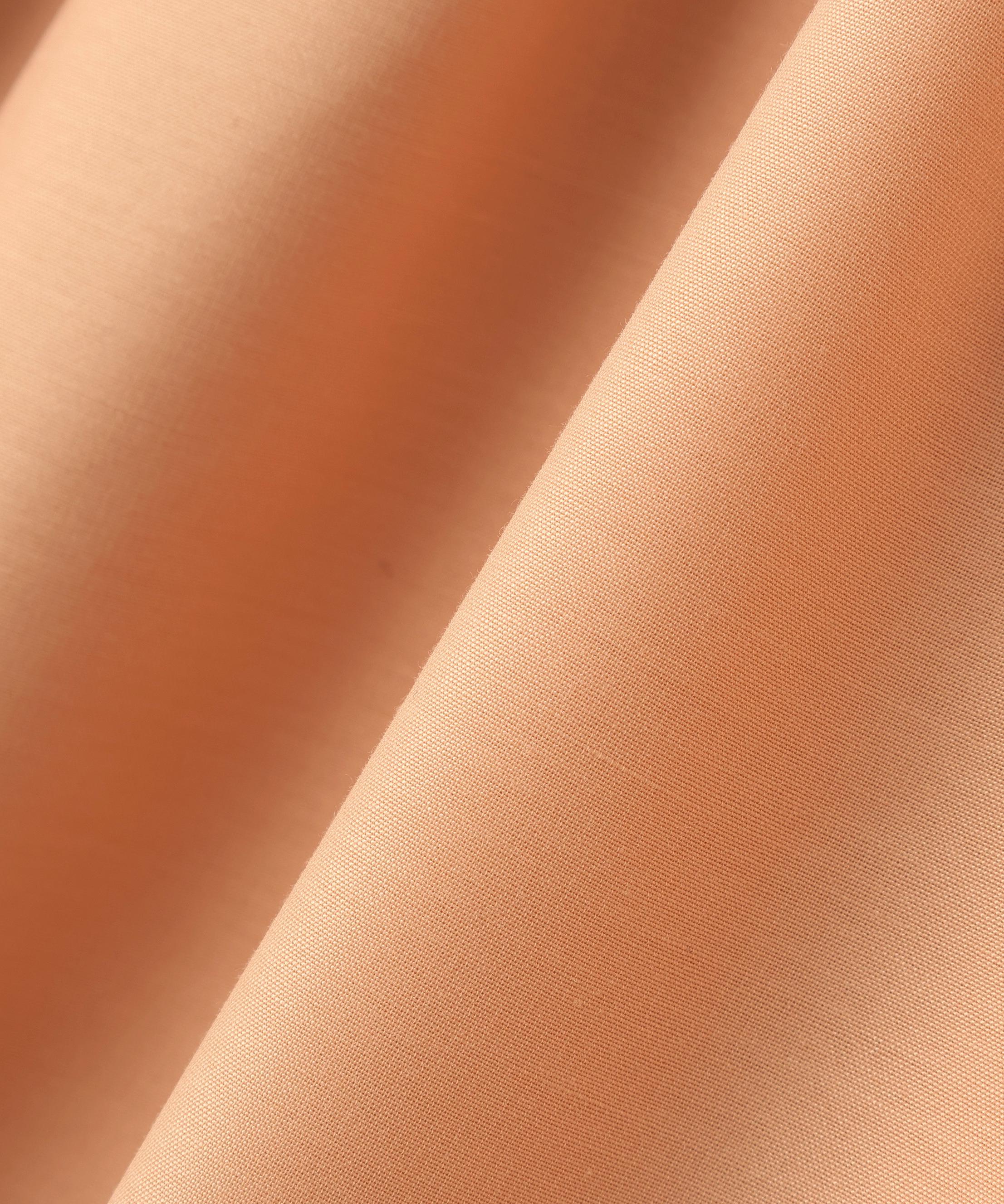 フロントボタン開襟ワンピース アプリコット