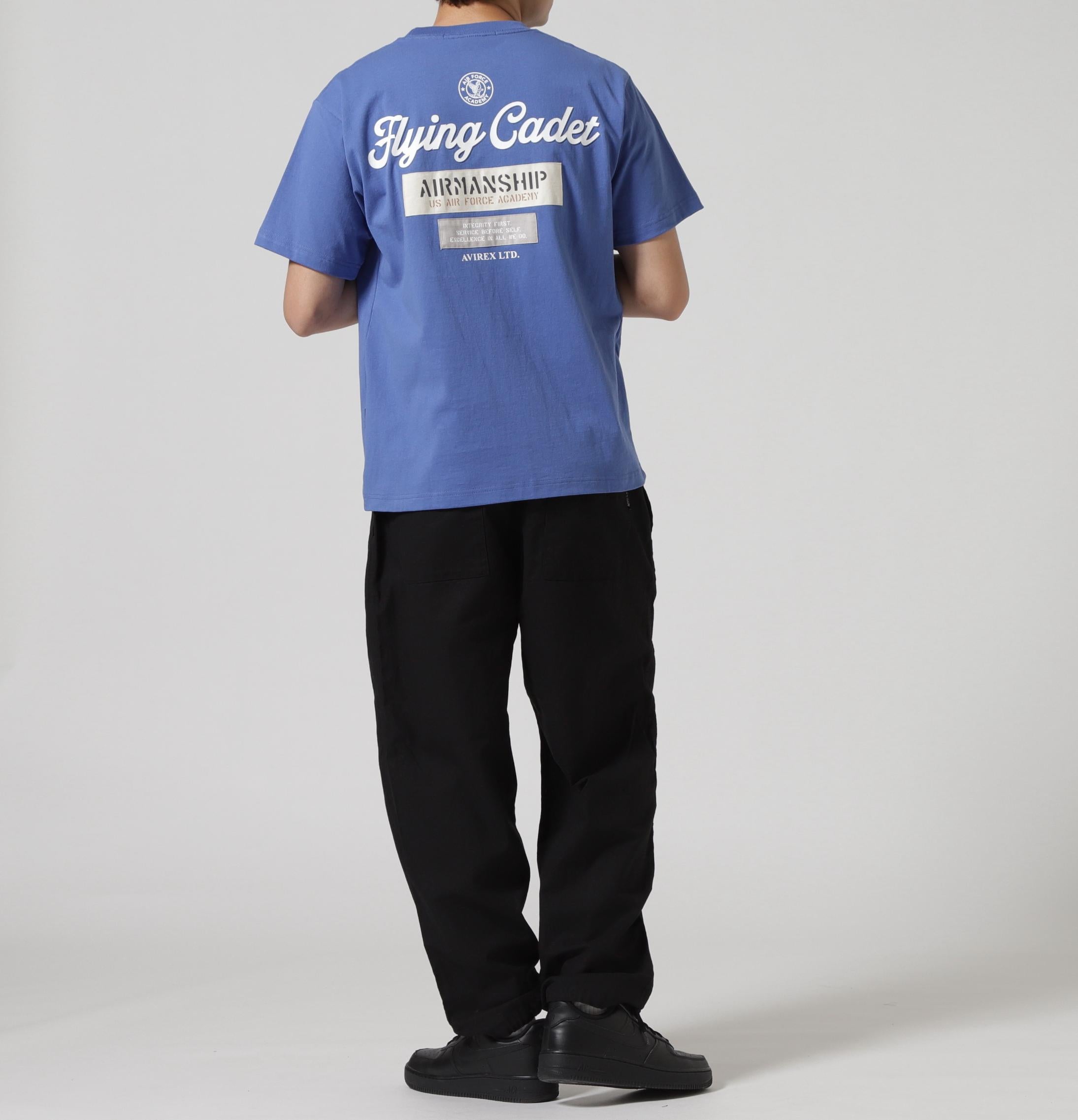 CADET PATCH T-SHI>T / カデット パッチ 半袖Tシャツ / AVI>EX / アヴィレックス ライトブルー3