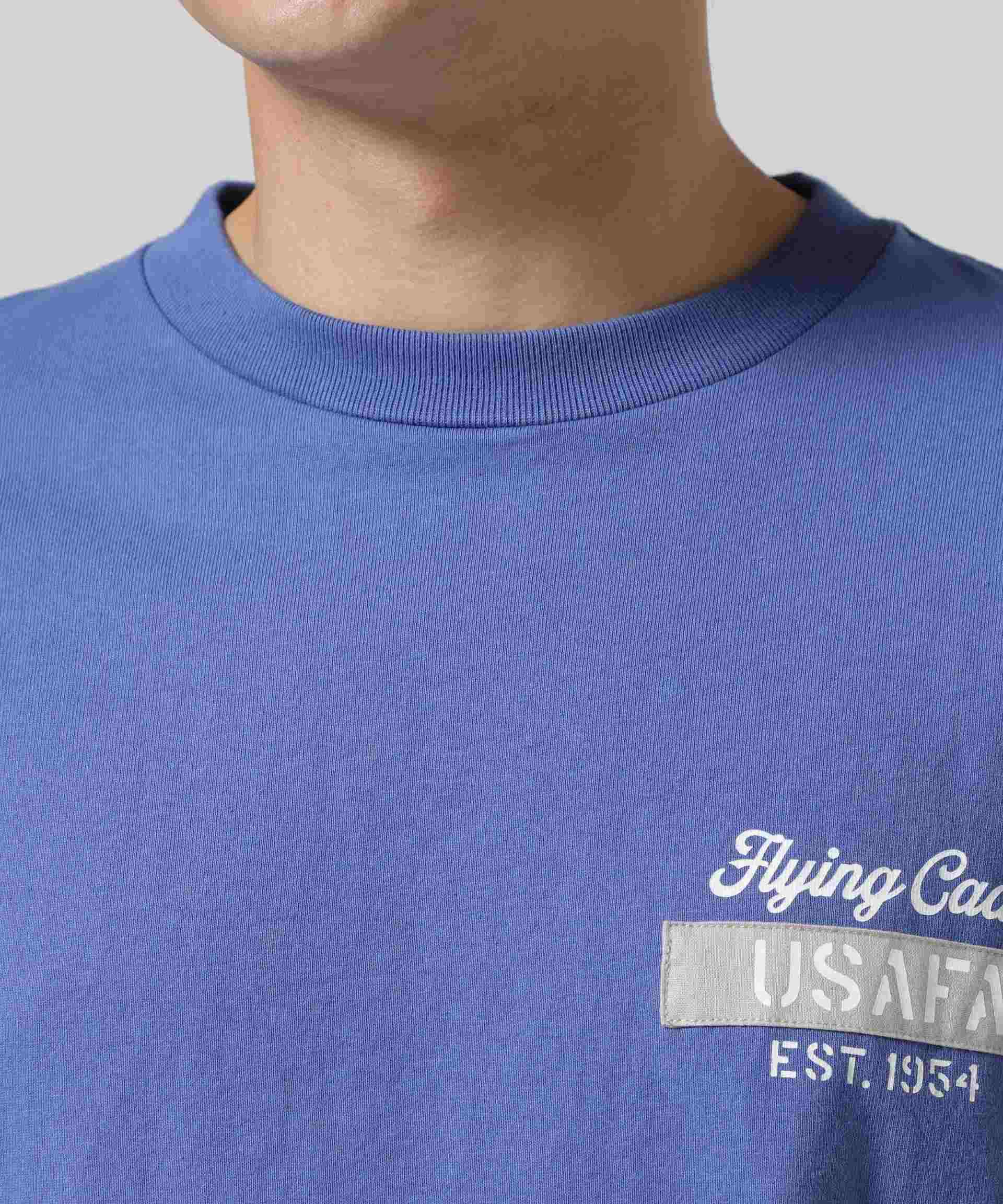 CADET PATCH T-SHI>T / カデット パッチ 半袖Tシャツ / AVI>EX / アヴィレックス ライトブルー3
