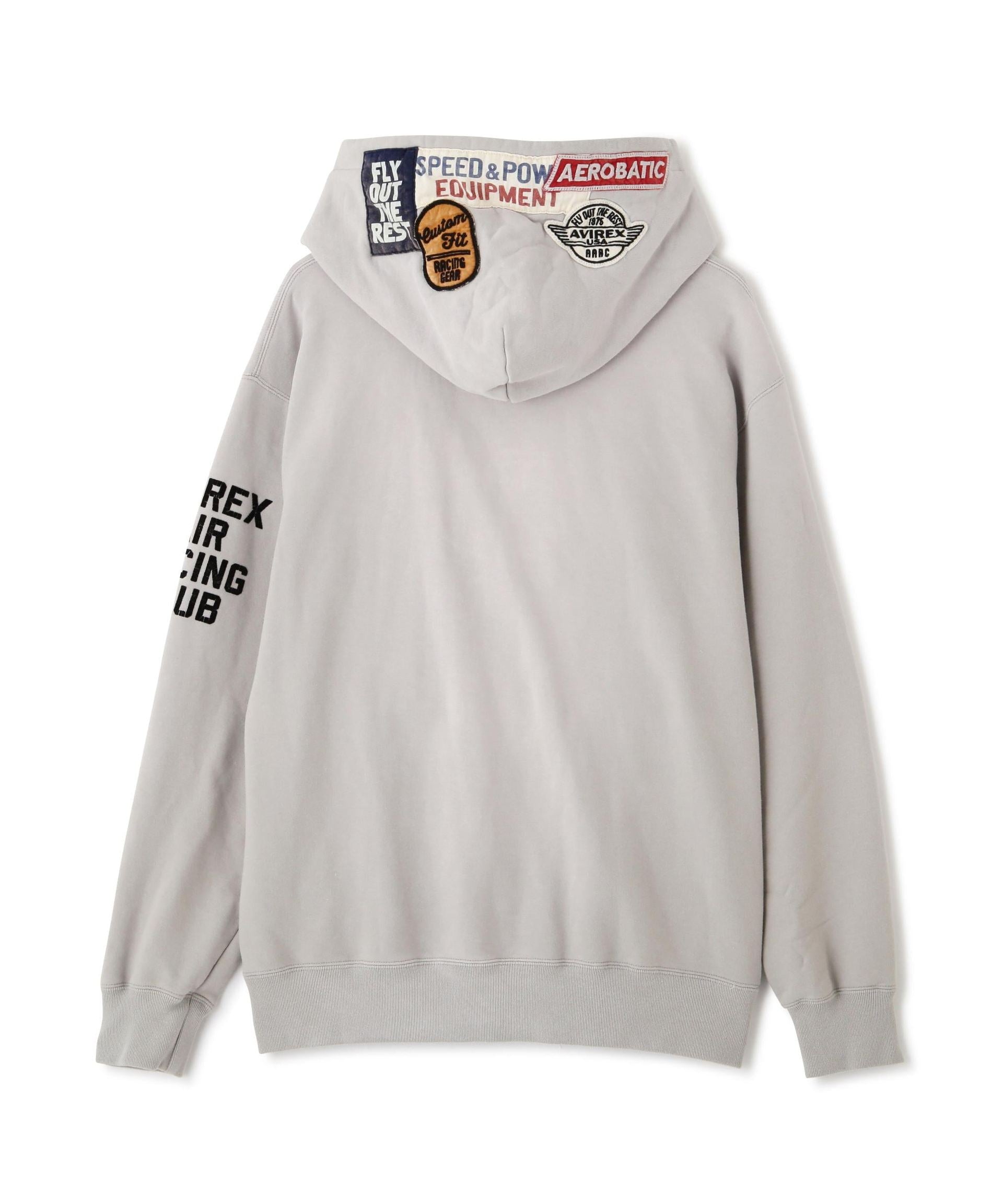 《A.A.>.C》PATCHED SWEAT HOODIE ライトグレー3