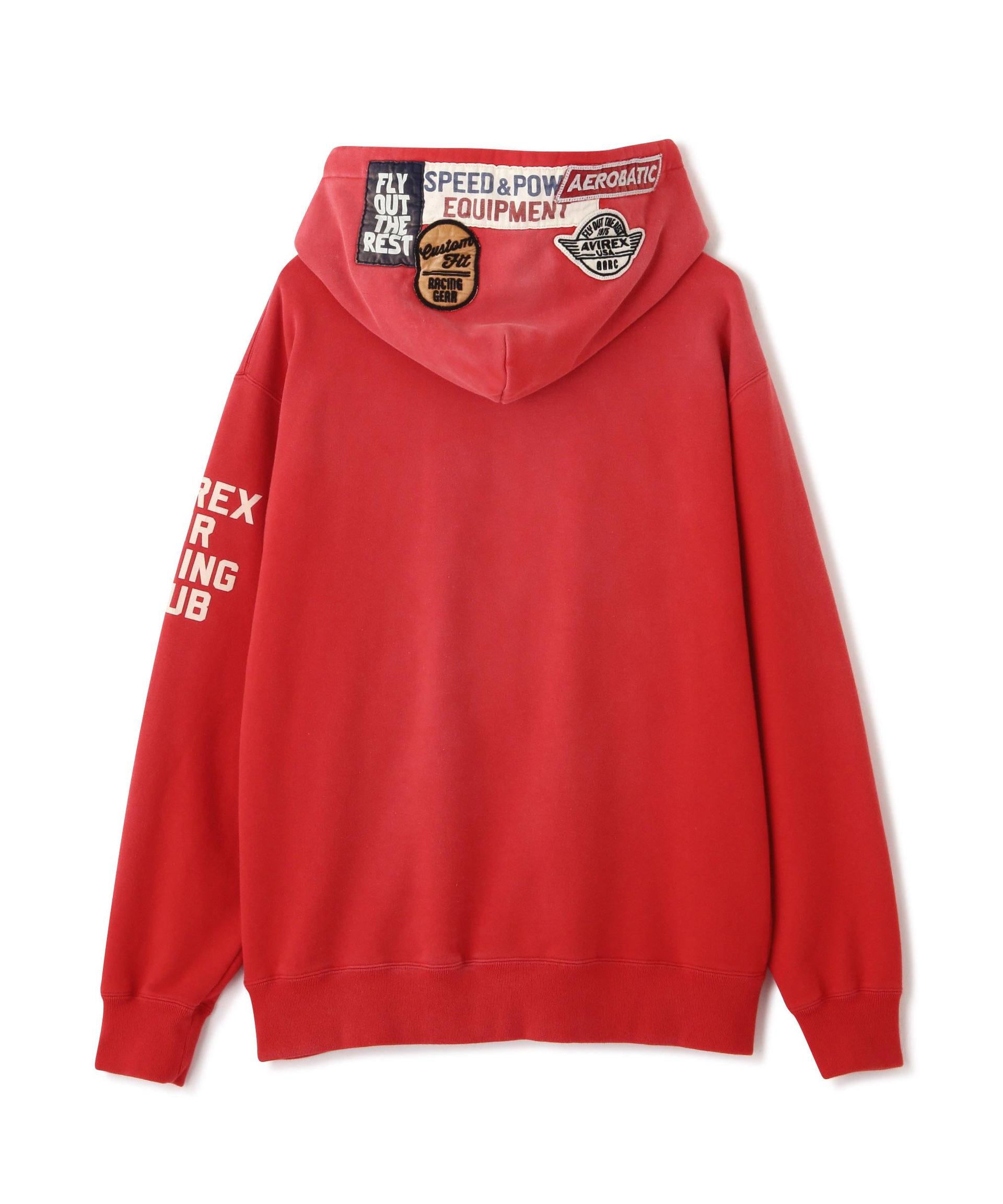 《A.A.>.C》PATCHED SWEAT HOODIE レッド