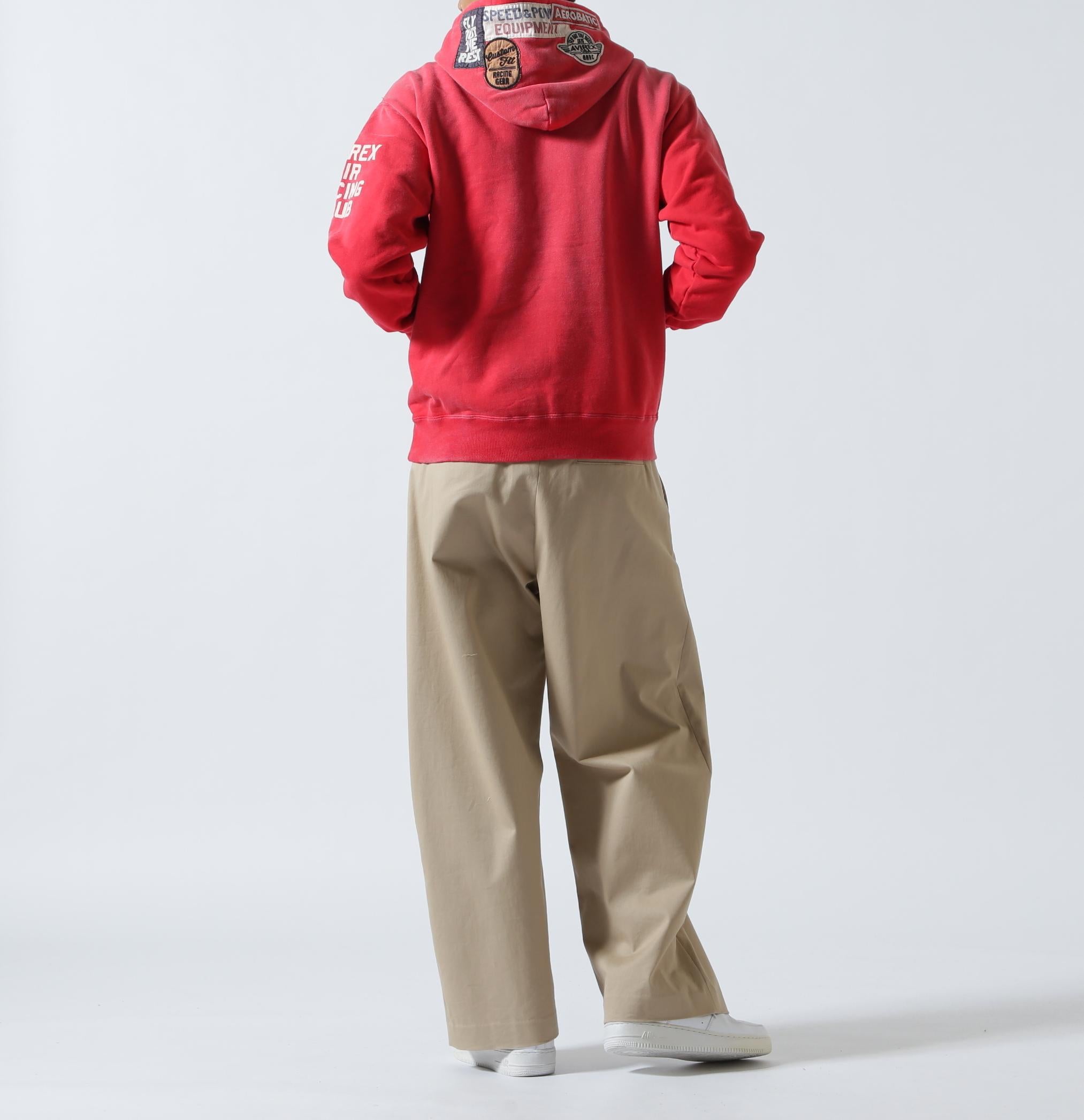 《A.A.>.C》PATCHED SWEAT HOODIE レッド