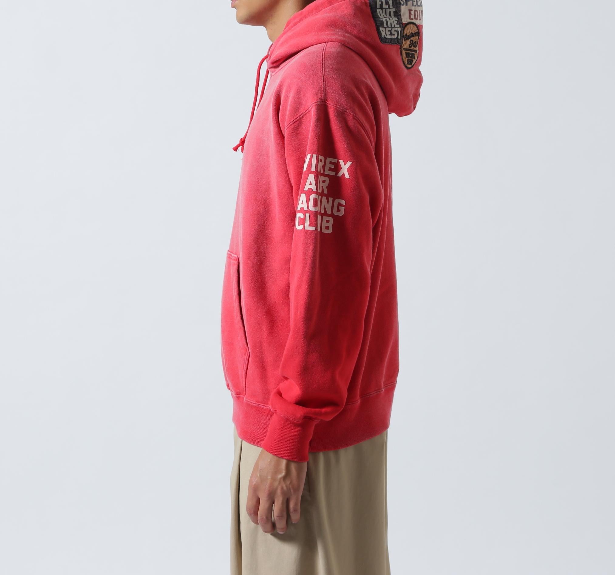 《A.A.>.C》PATCHED SWEAT HOODIE レッド