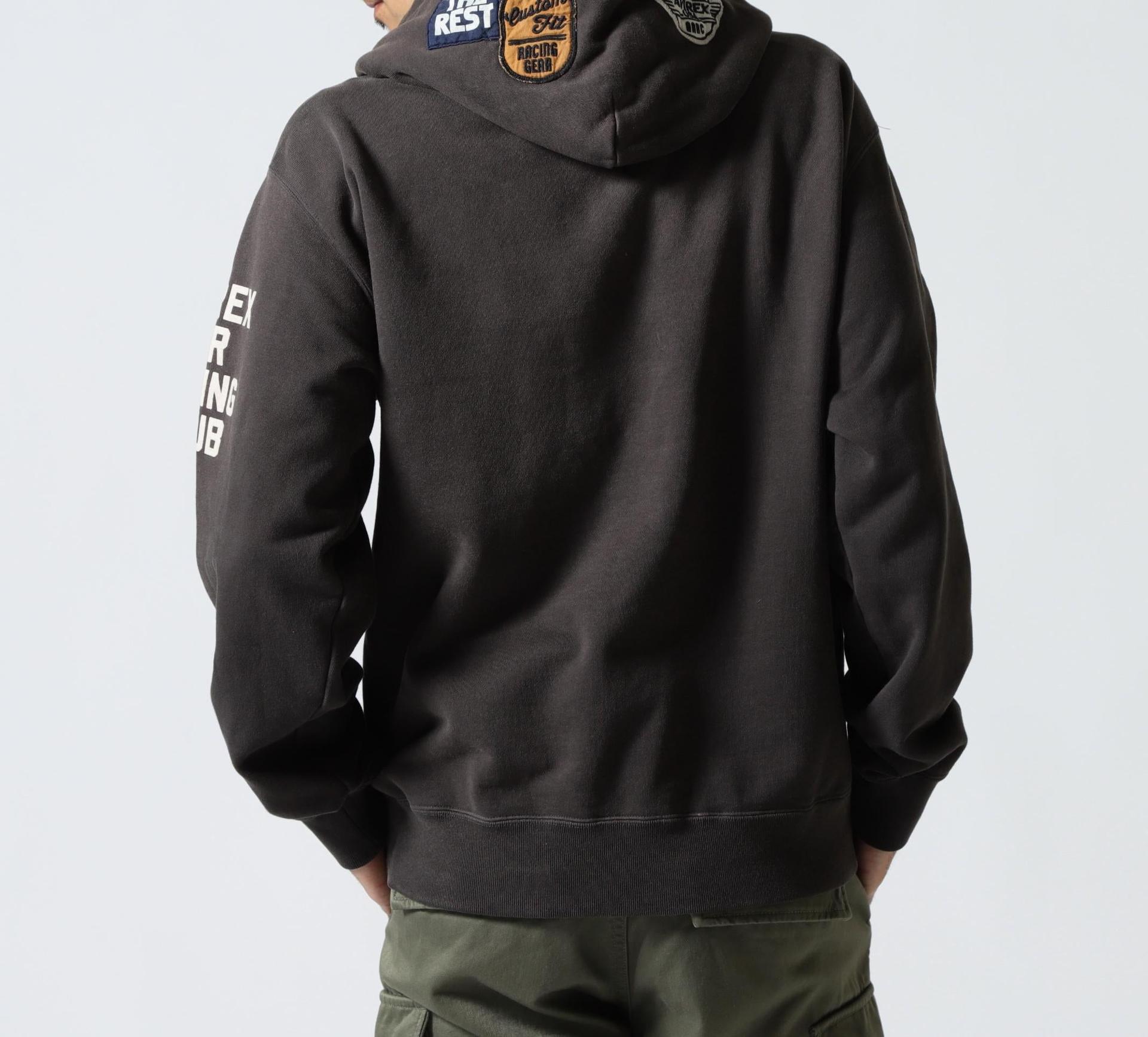 《A.A.>.C》PATCHED SWEAT HOODIE チャコール