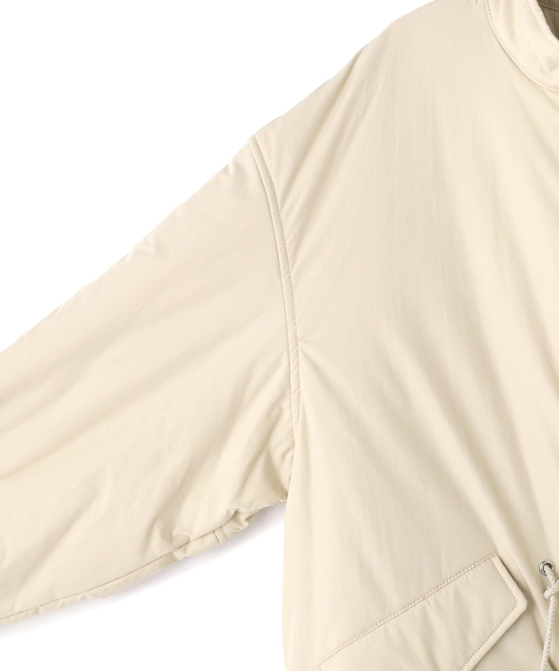 中綿ロングミリタリーコート オフホワイト