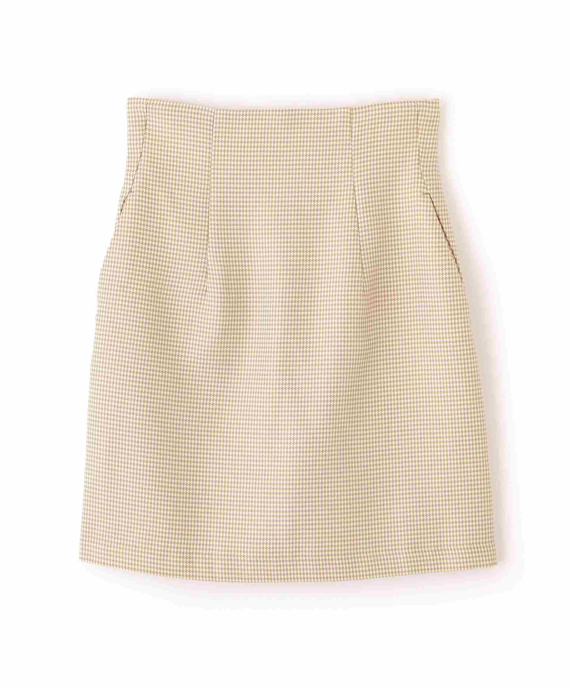 Gingham Check High Waist Mini Skirt