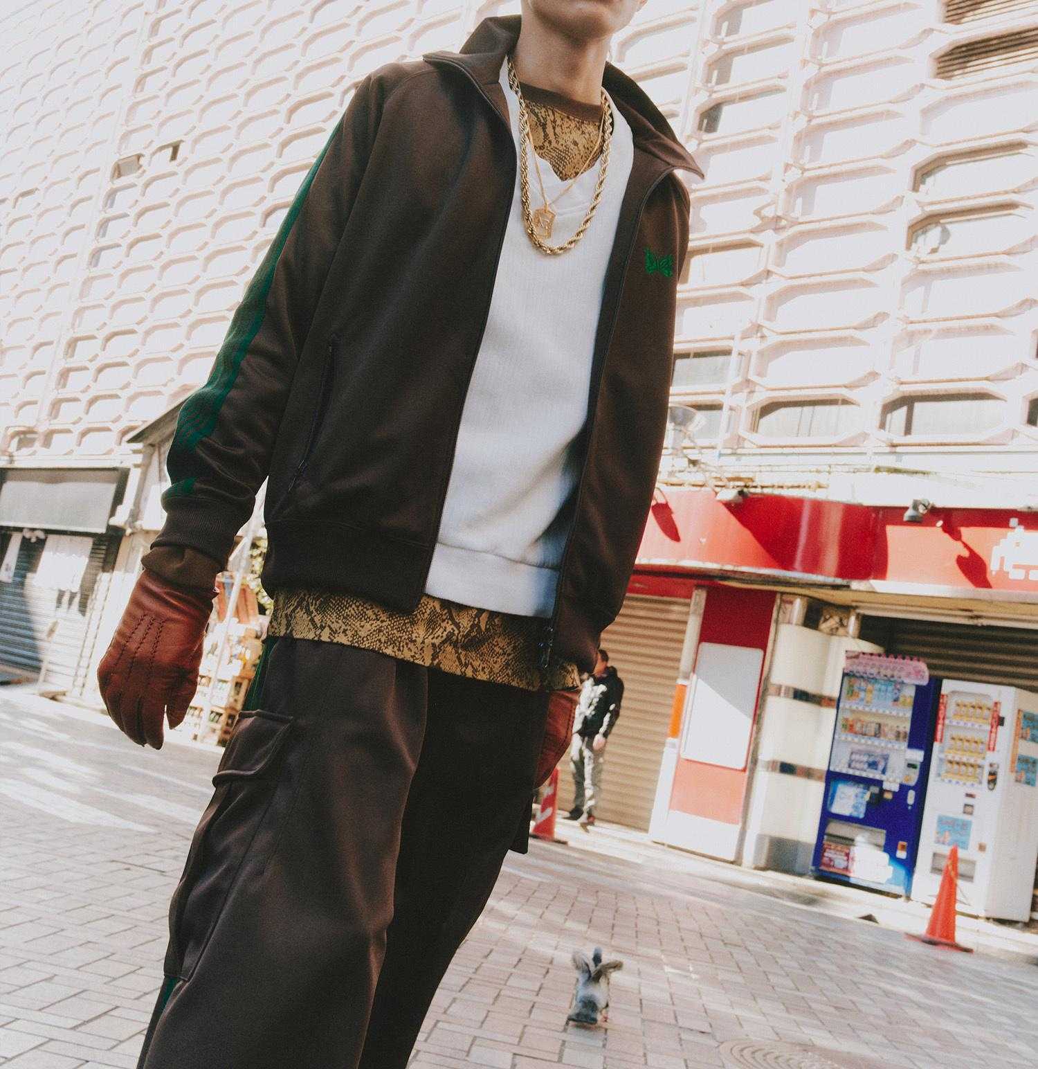 NEEDLES/ニードルズ/T>ACK JACKET - POLY SMOOTH ブラウン