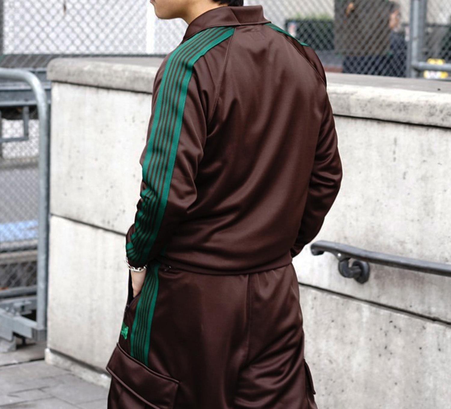 NEEDLES/ニードルズ/T>ACK JACKET - POLY SMOOTH ブラウン