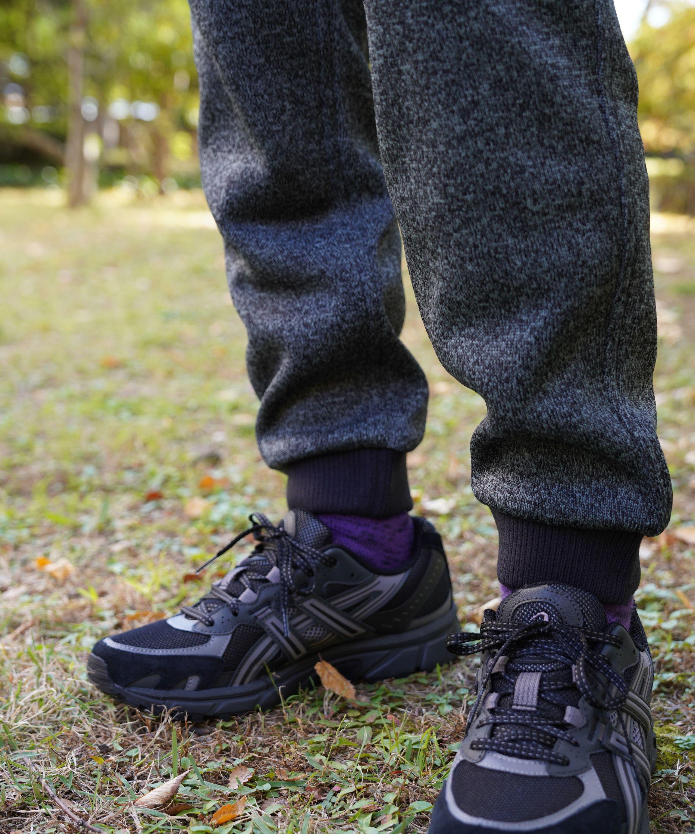 GRAMICCI/グラミチ BONDING KNIT FLEECE NARROW RIB PANT チャコール