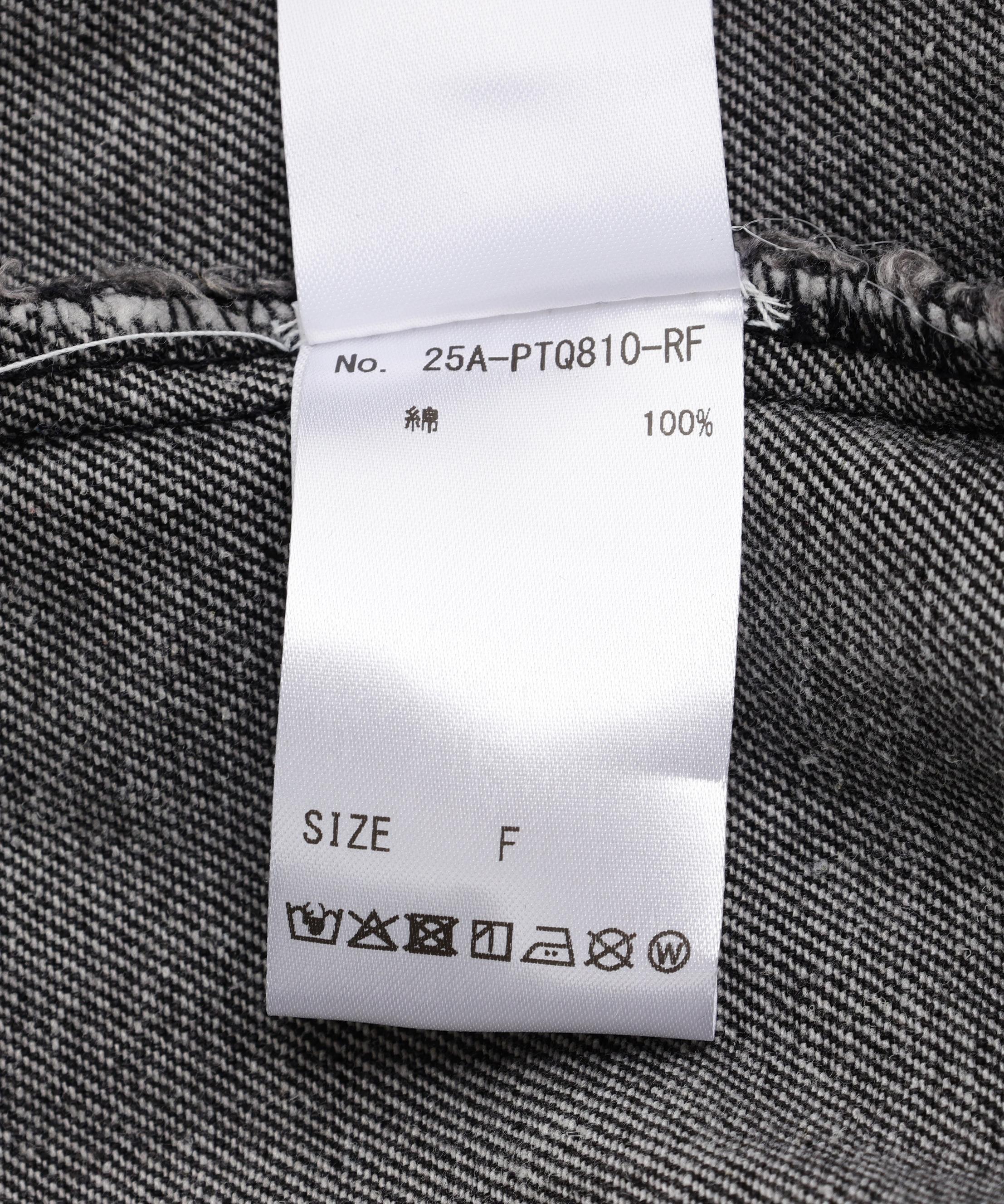 MITSUKI/ミツキ/切りっぱなしクロップドデニムジャケット ブラック