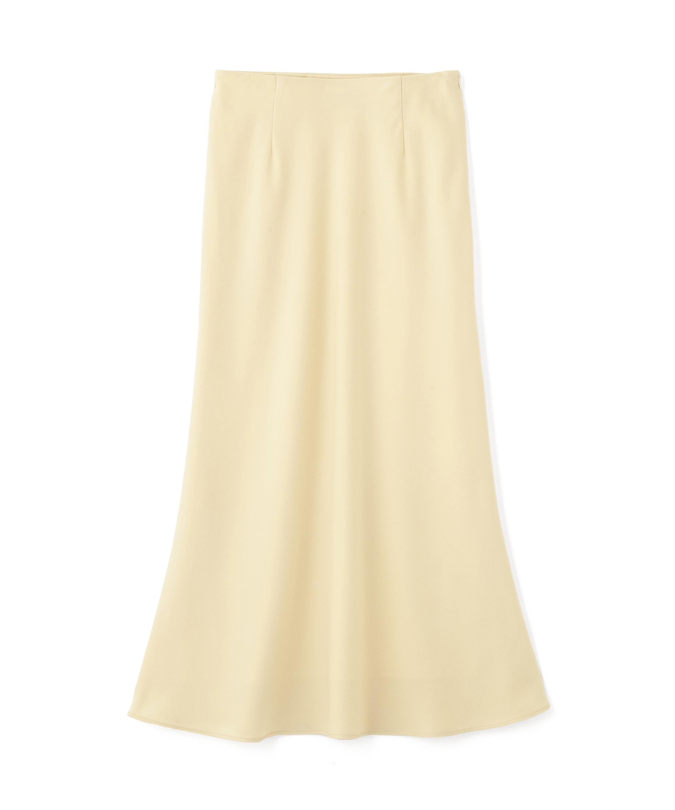 バイアスサテンナロースカート イエロー