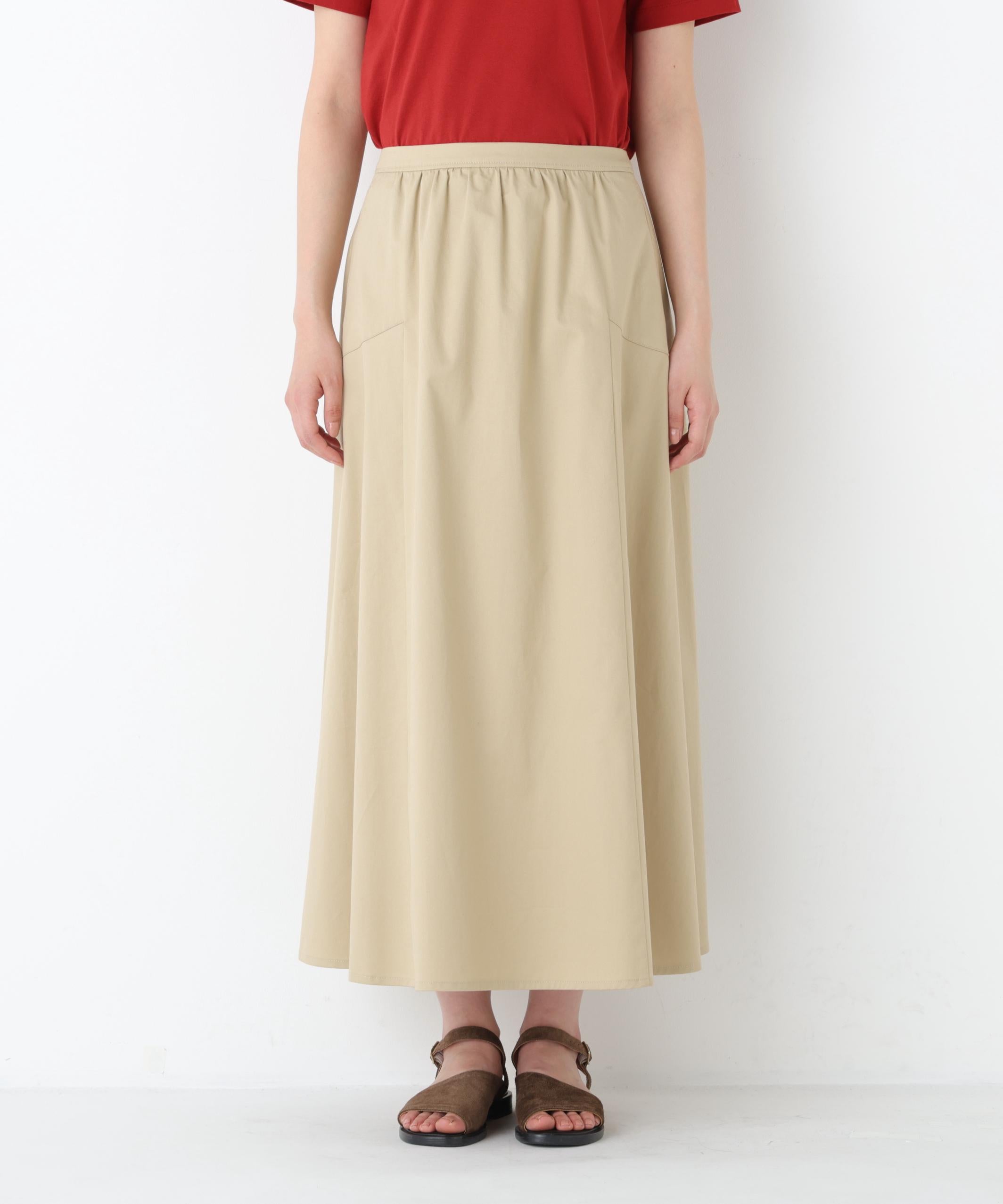 ライトチノフレアスカート ベージュ