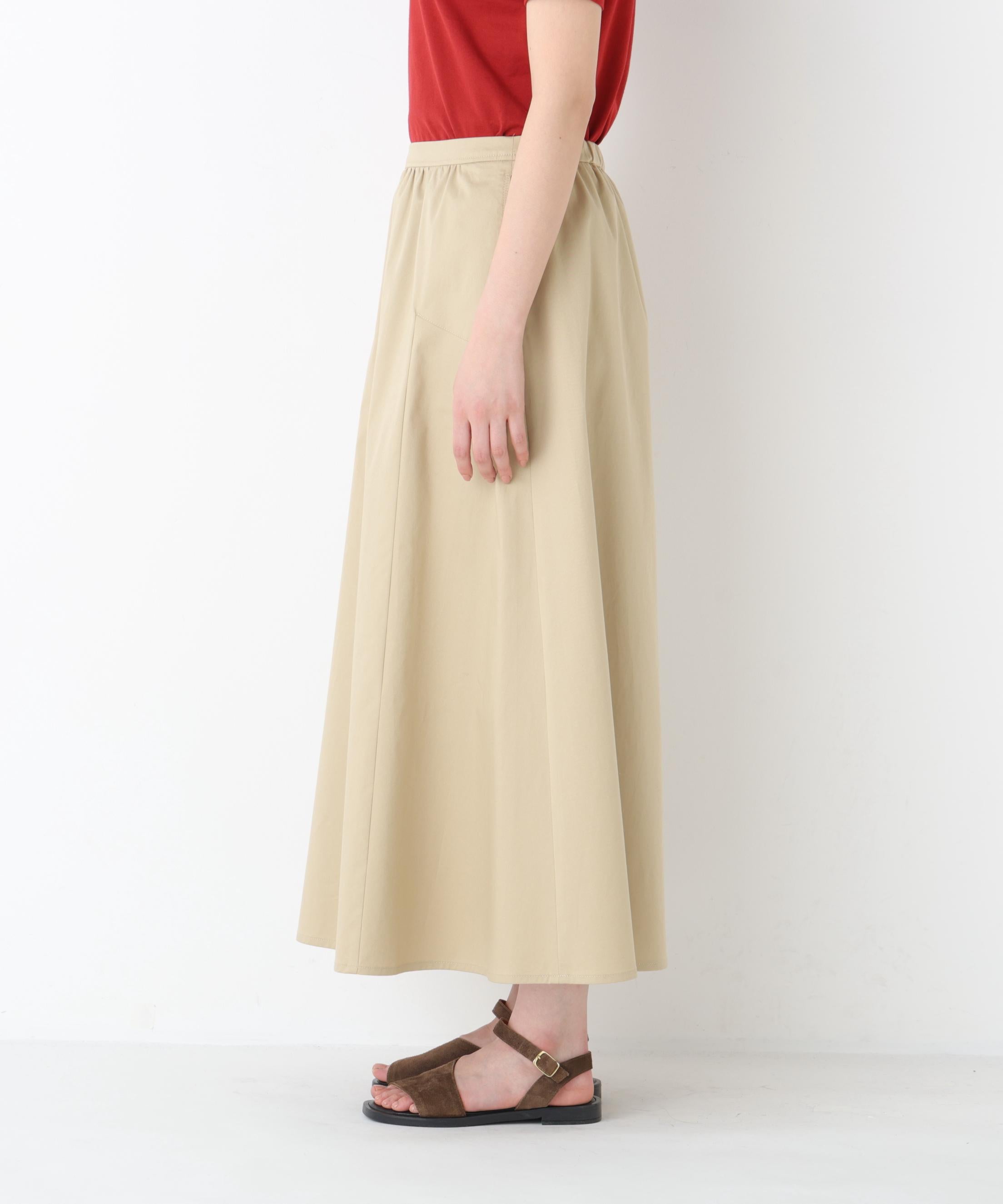 ライトチノフレアスカート ベージュ