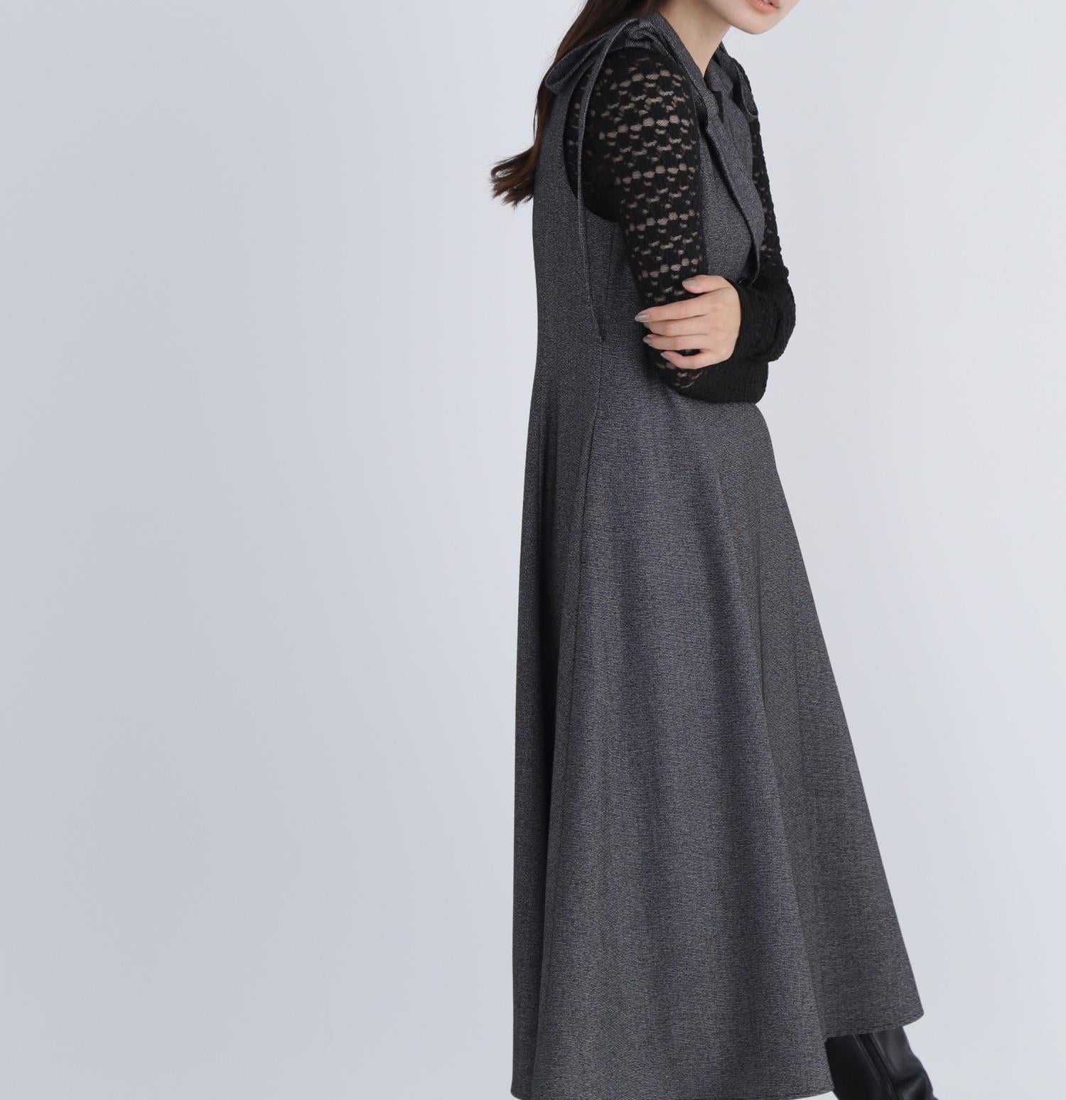 2wayショルダーリボンジャンスカ ブラックベース2