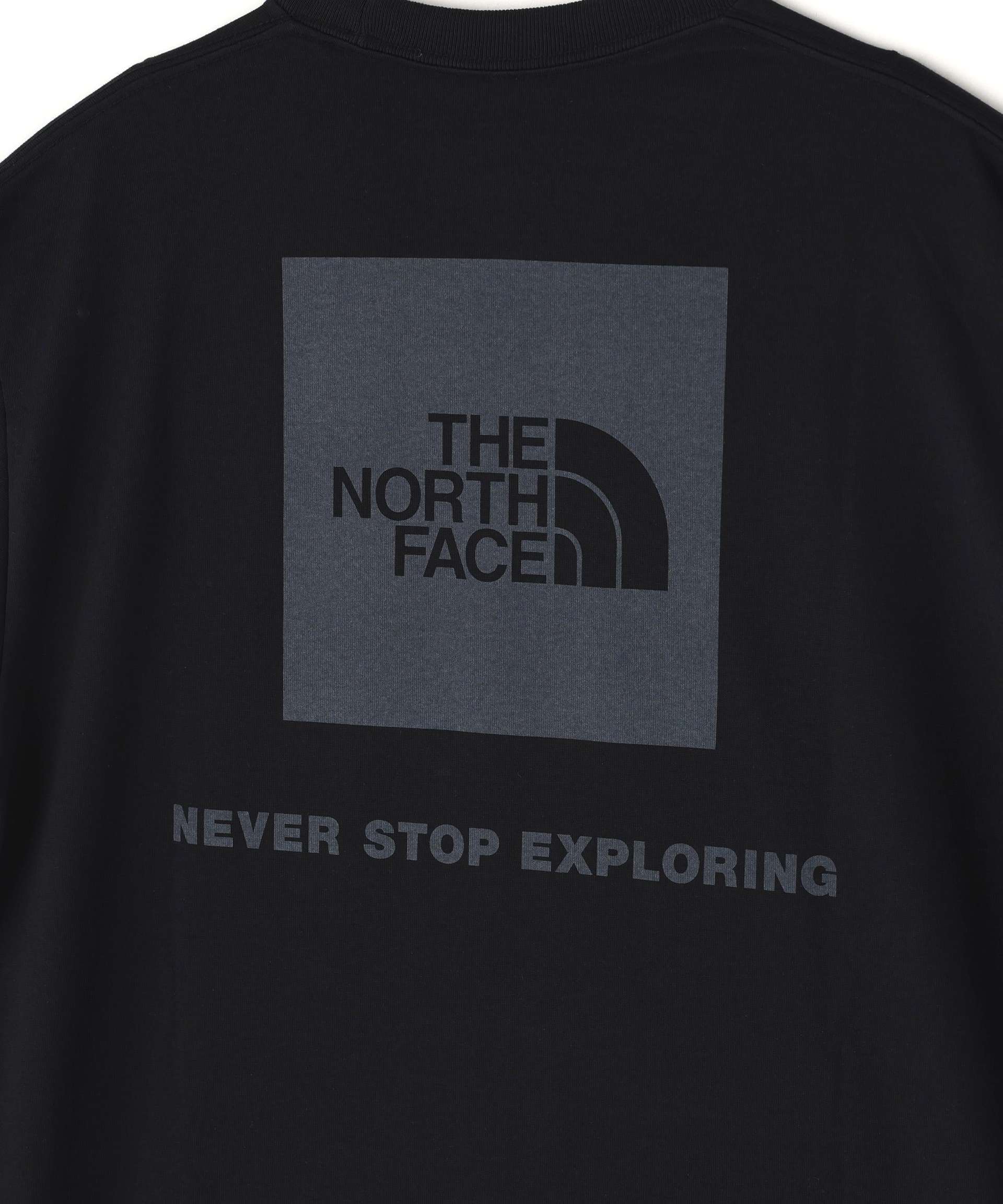 THE NO>TH FACE<ザ・ノース・フェイスL/S Rack Squae Logo Tee ブラック