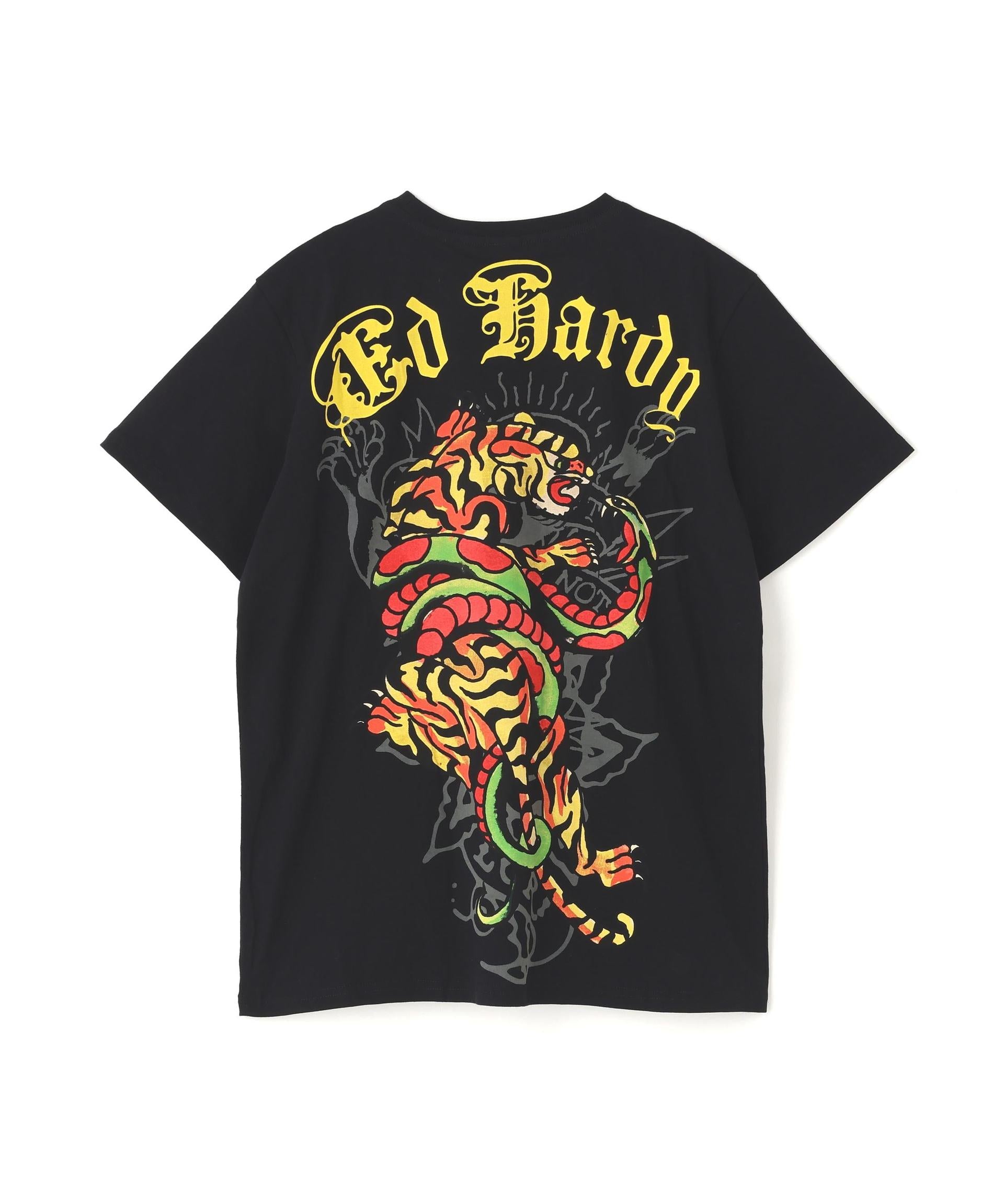 Ed Hardy/エド ハーディー/ECST SS TEE_TIGER ブラック