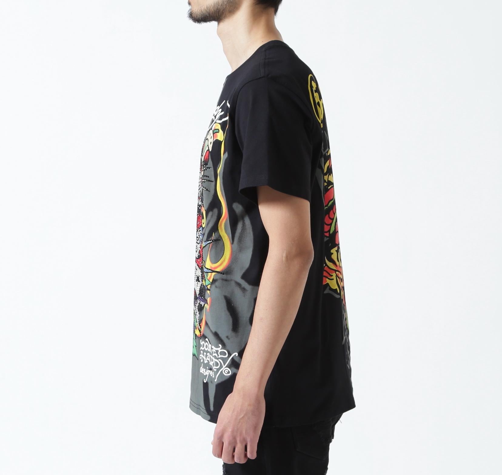 Ed Hardy/エド ハーディー/ECST SS TEE_TIGER ブラック