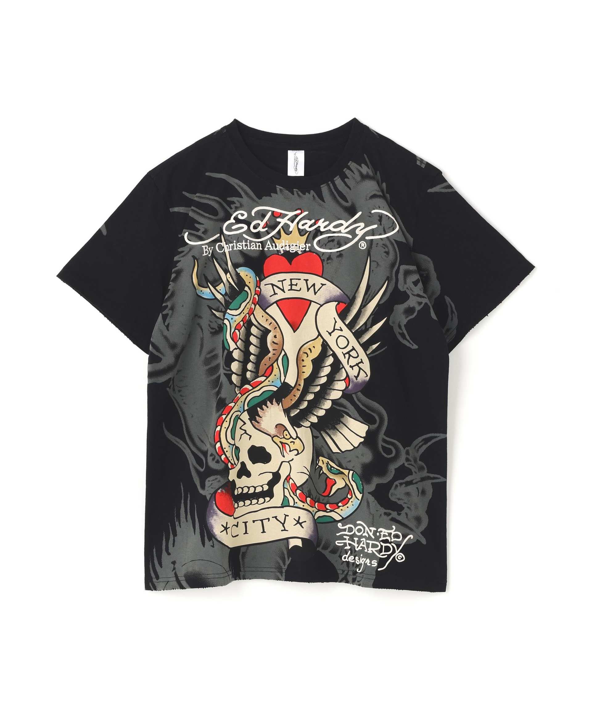Ed Hardy/エド ハーディー/EDMG SS TEE_NYC ブラック