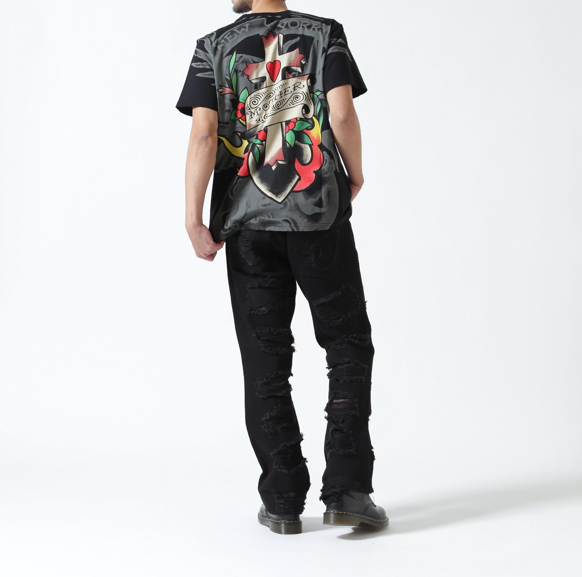 Ed Hardy/エド ハーディー/EDMG SS TEE_NYC ブラック