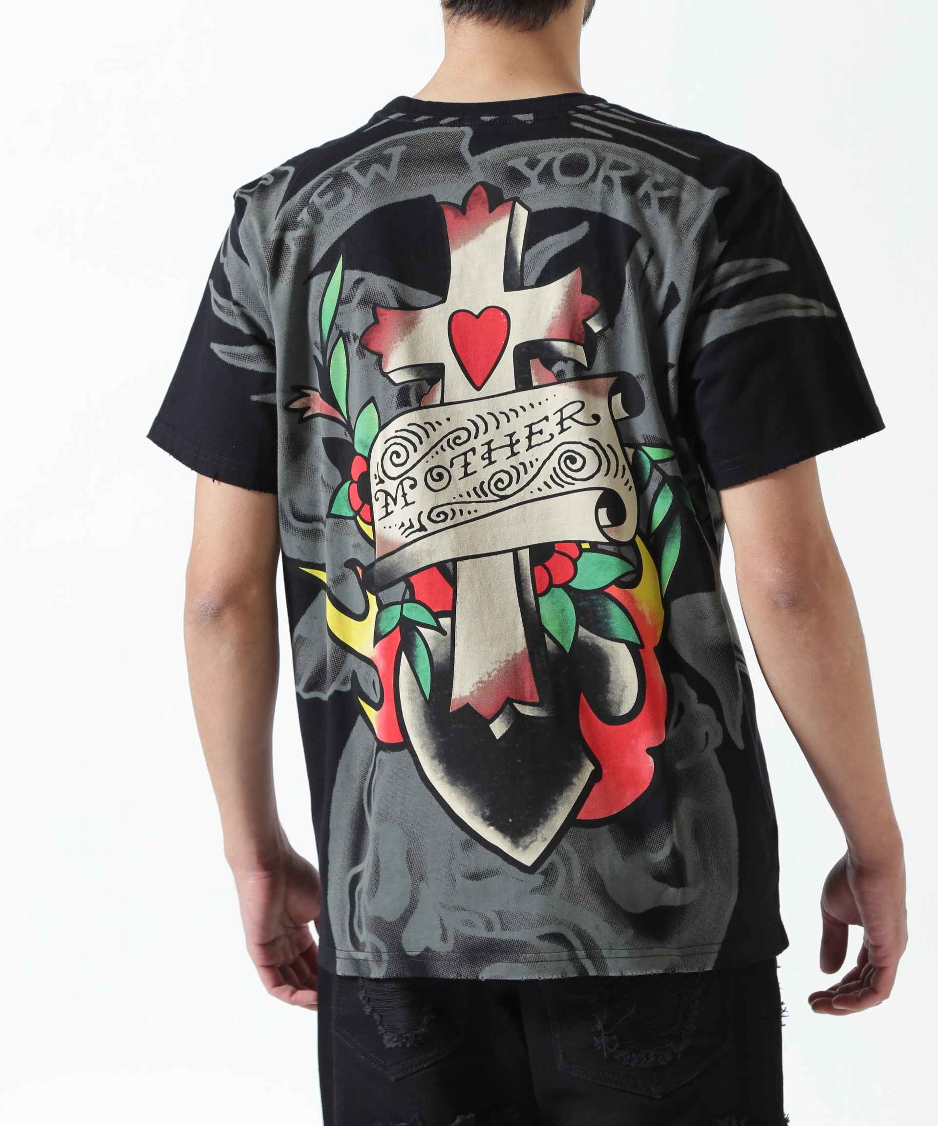 Ed Hardy/エド ハーディー/EDMG SS TEE_NYC ブラック