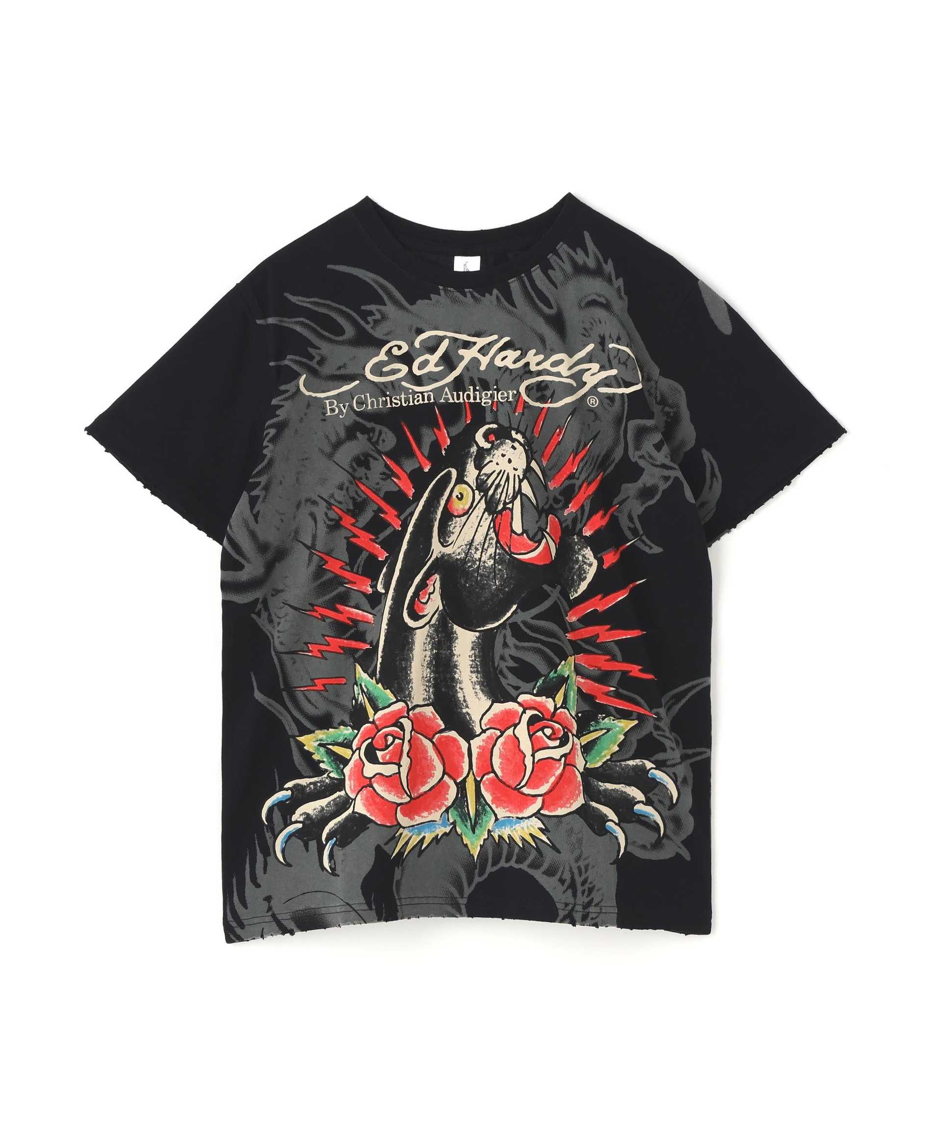 Ed Hardy/エド ハーディー/EDMG SS TEE_LEO ブラック