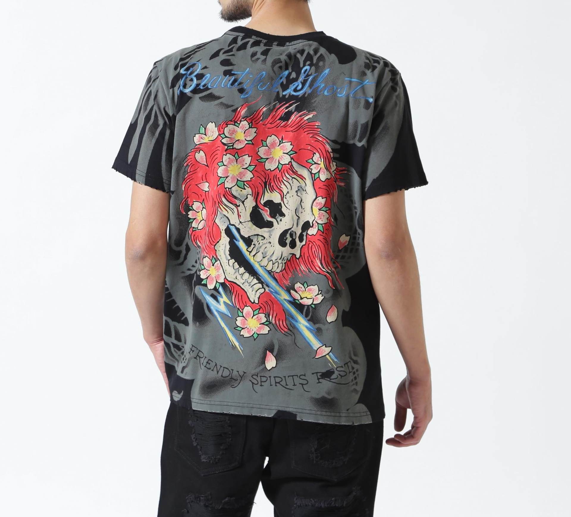 Ed Hardy/エド ハーディー/EDMG SS TEE_LEO ブラック