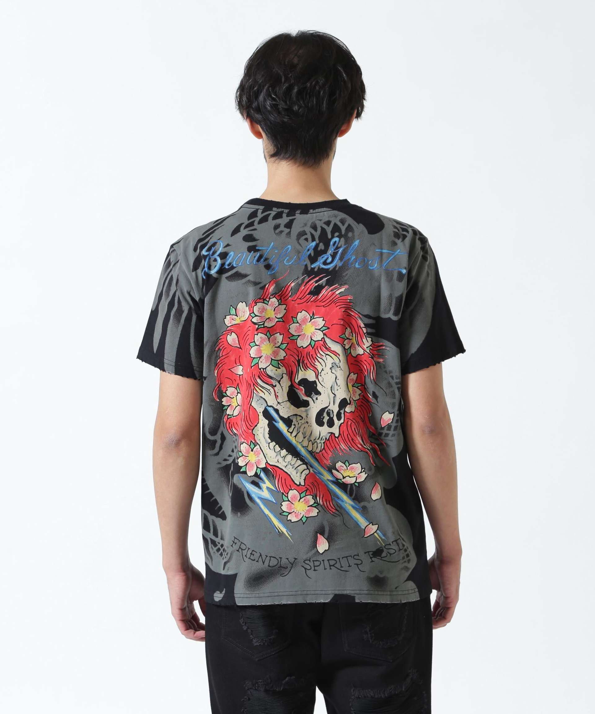 Ed Hardy/エド ハーディー/EDMG SS TEE_LEO ブラック