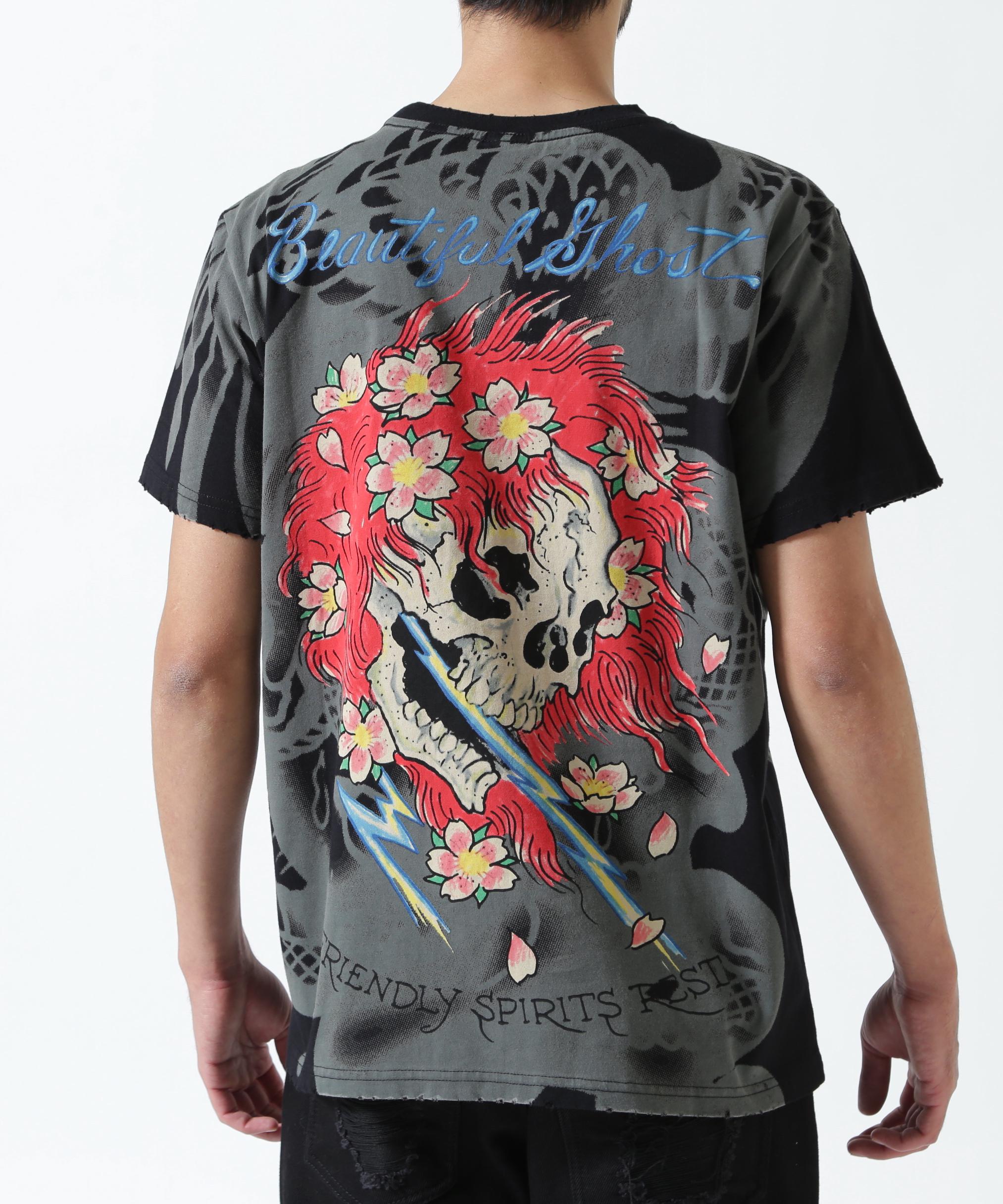Ed Hardy/エド ハーディー/EDMG SS TEE_LEO ブラック