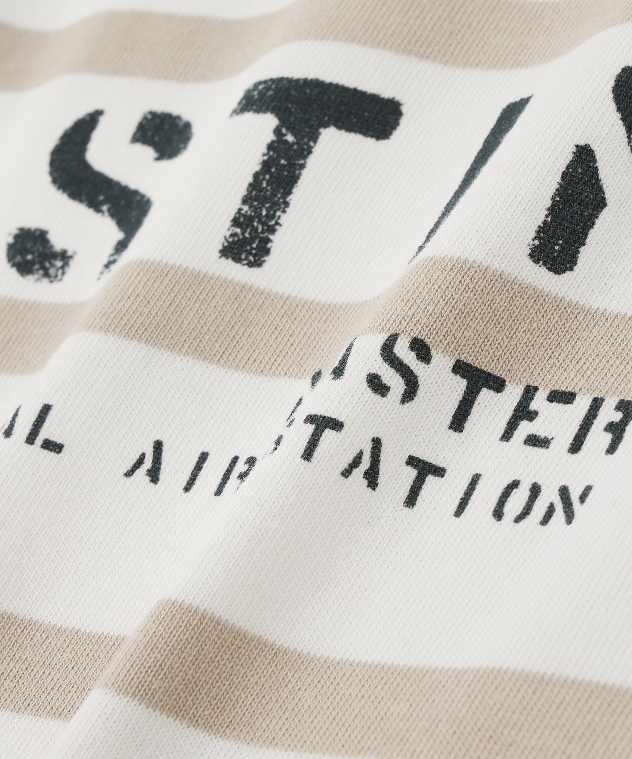 NAVAL PATCH LONGSLEEVE T-SHIRT / ネイバル パッチ ロングスリーブ Tシャツ / AVIREX グレイボーダー2