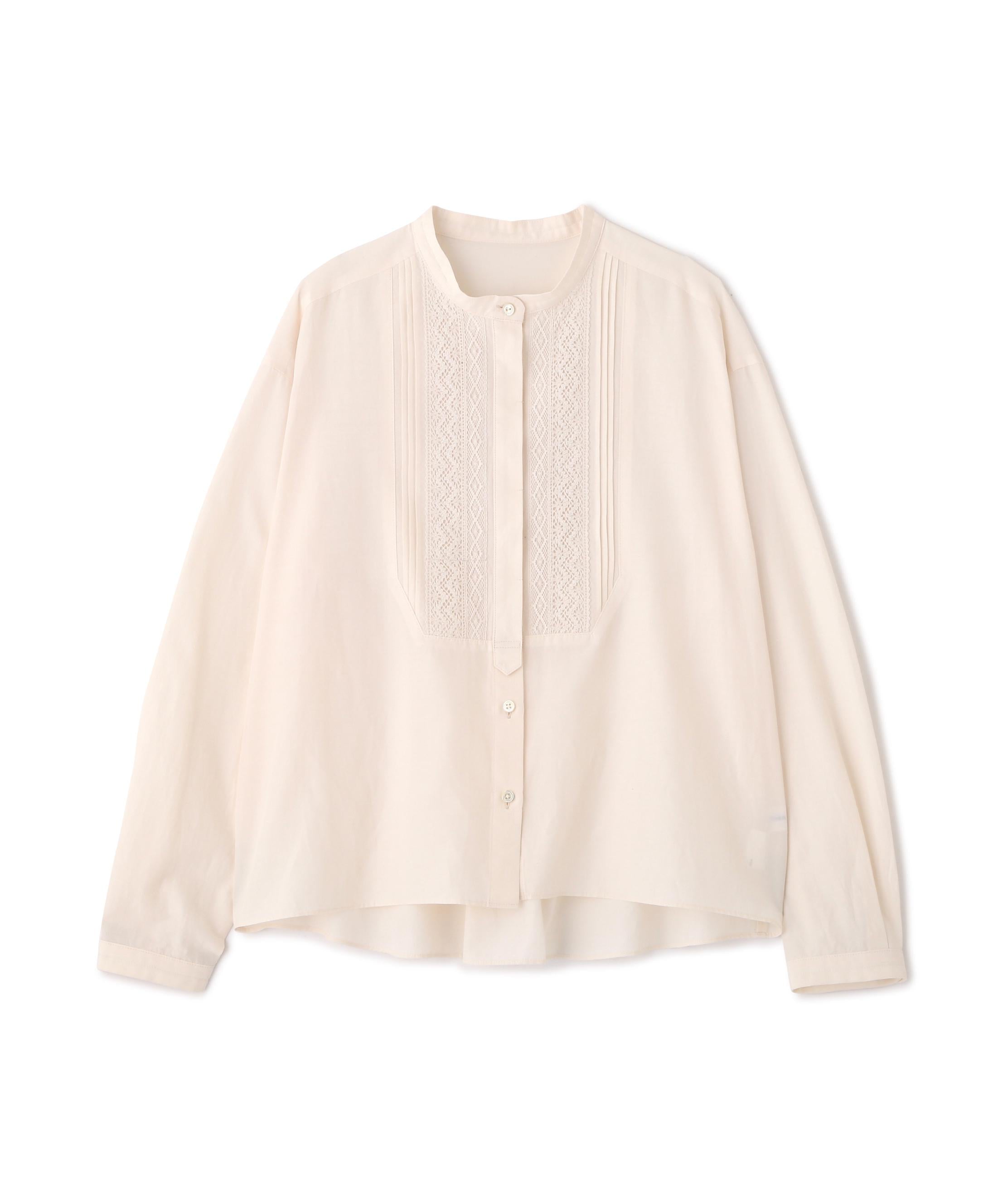 ◆レースドッキングハンドカラーブラウス エクリュ1