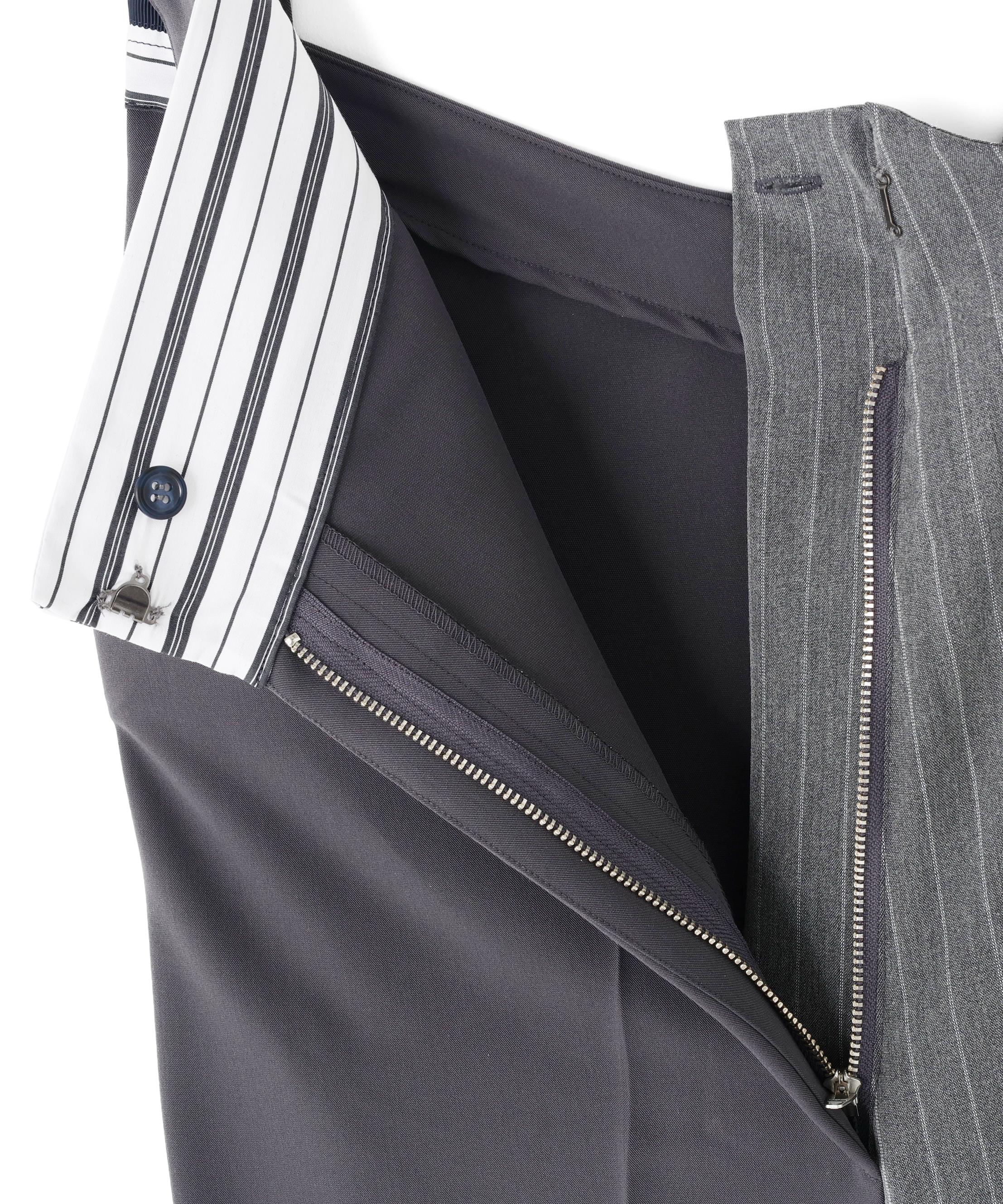 AULA AILA(アウラアイラ)別注アシンメトリーサロペット グレー