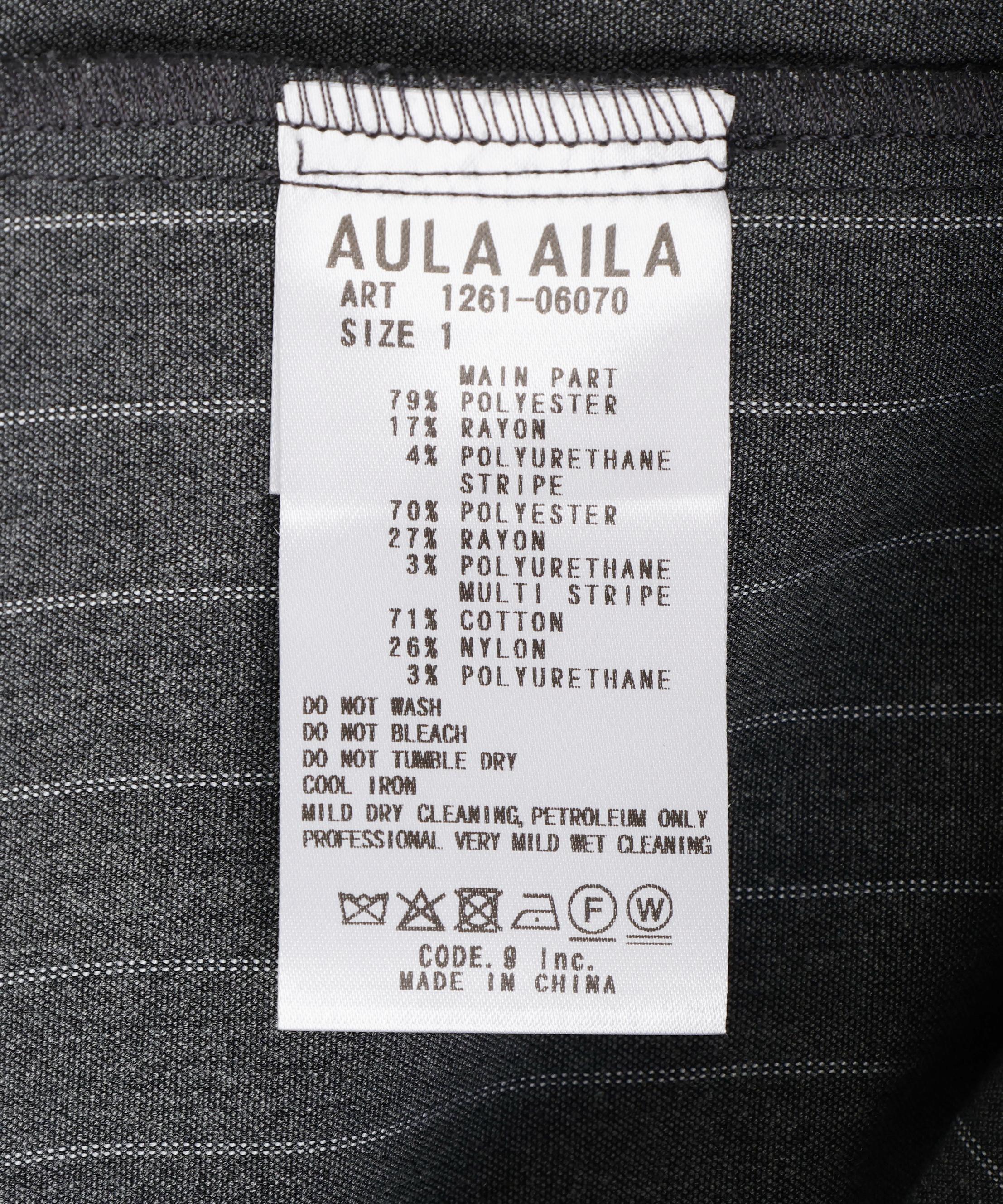 AULA AILA(アウラアイラ)別注アシンメトリーサロペット グレー