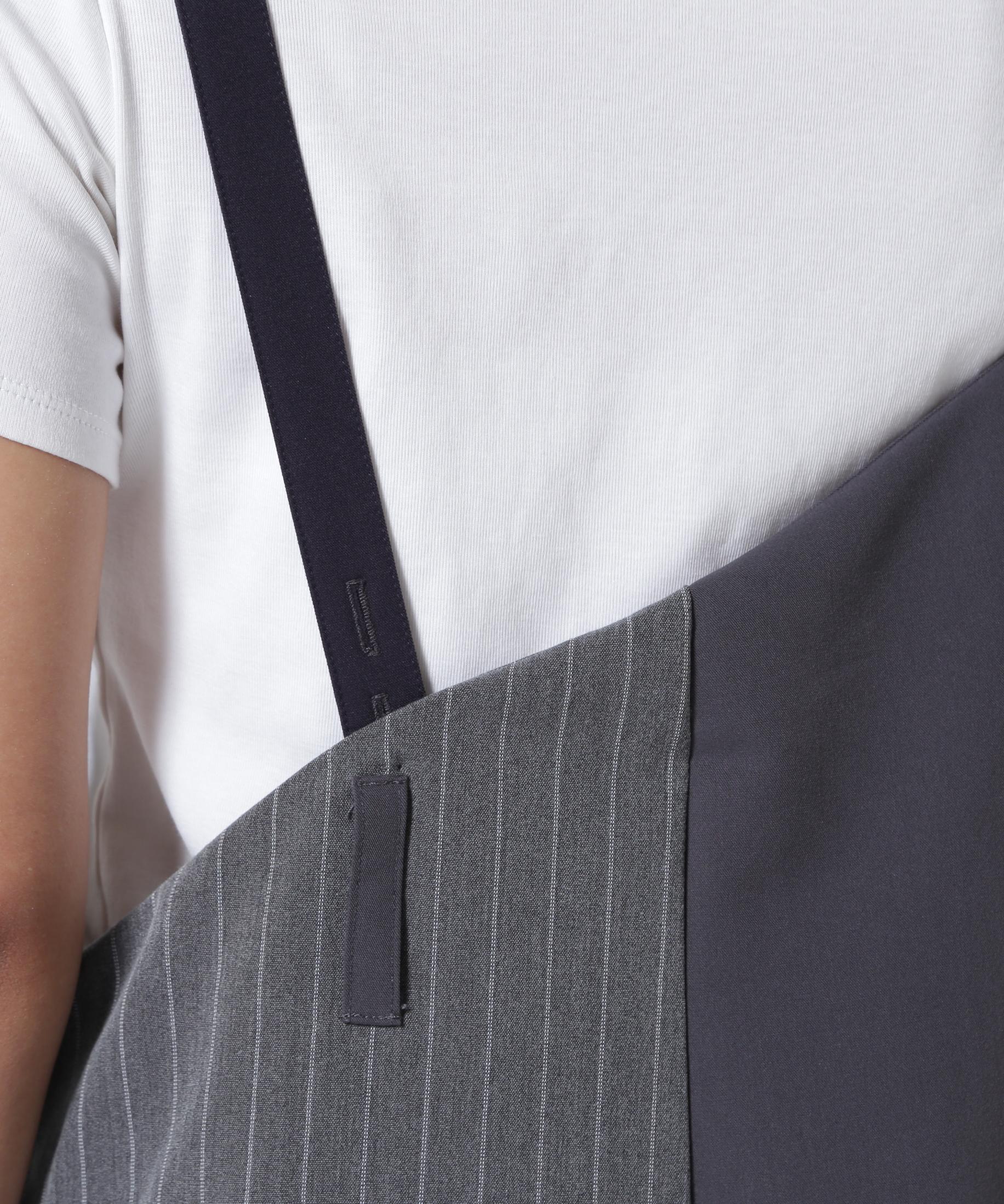 AULA AILA(アウラアイラ)別注アシンメトリーサロペット グレー