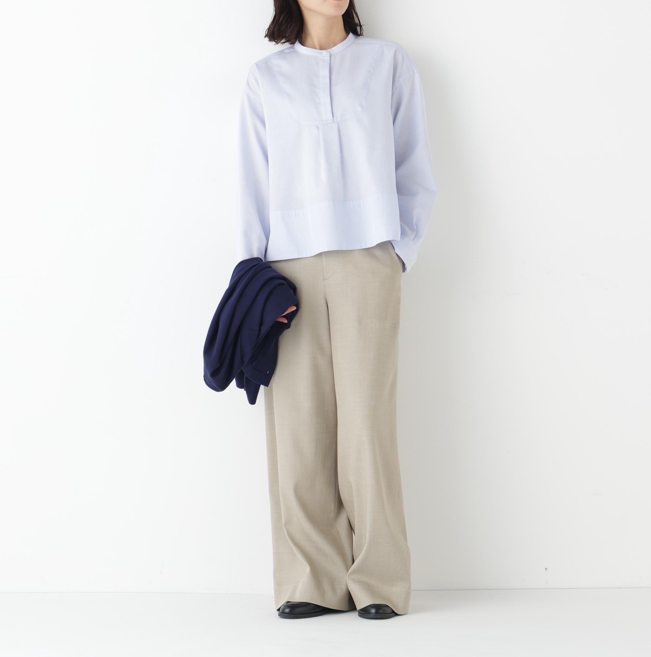 アイスコットンドビーシャツ サックス