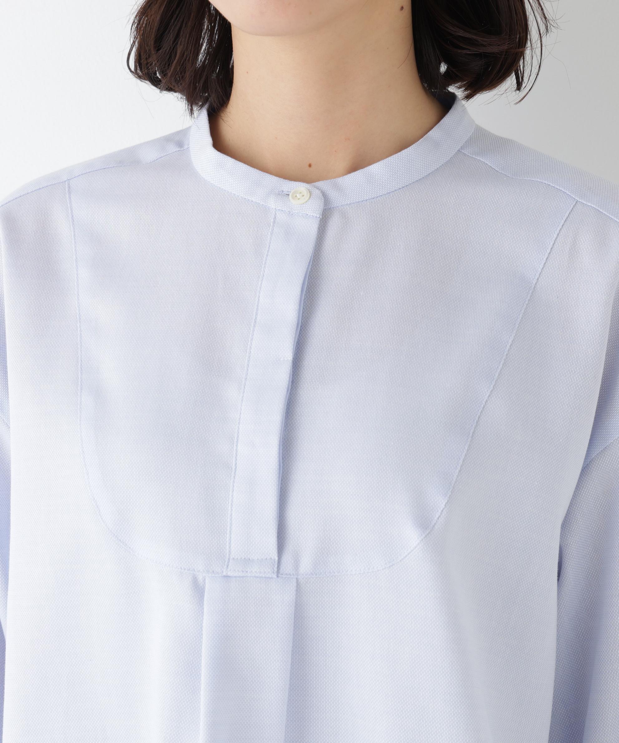 アイスコットンドビーシャツ サックス