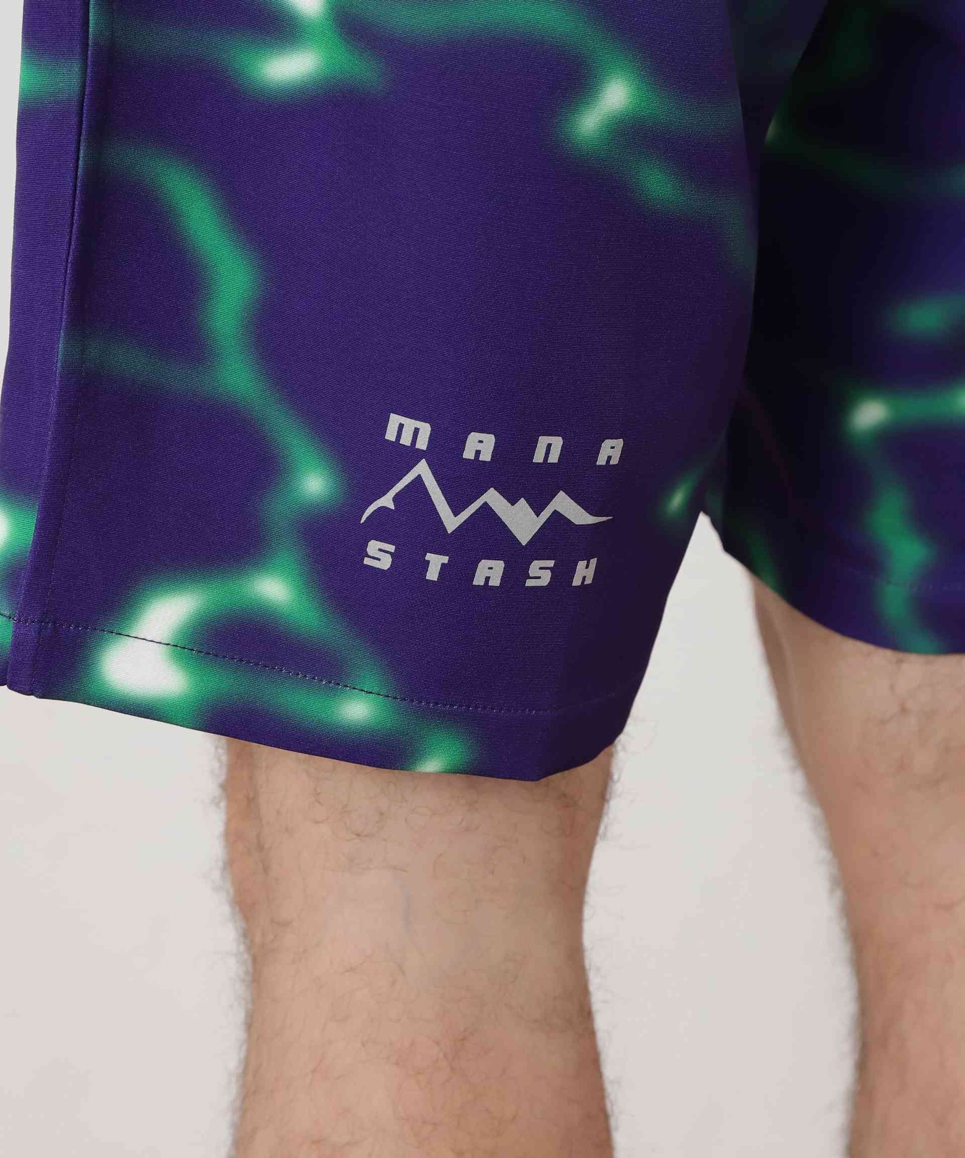 MANASTASH/マナスタッシュ/LITHIUM TIE DYE SHO>T パープル