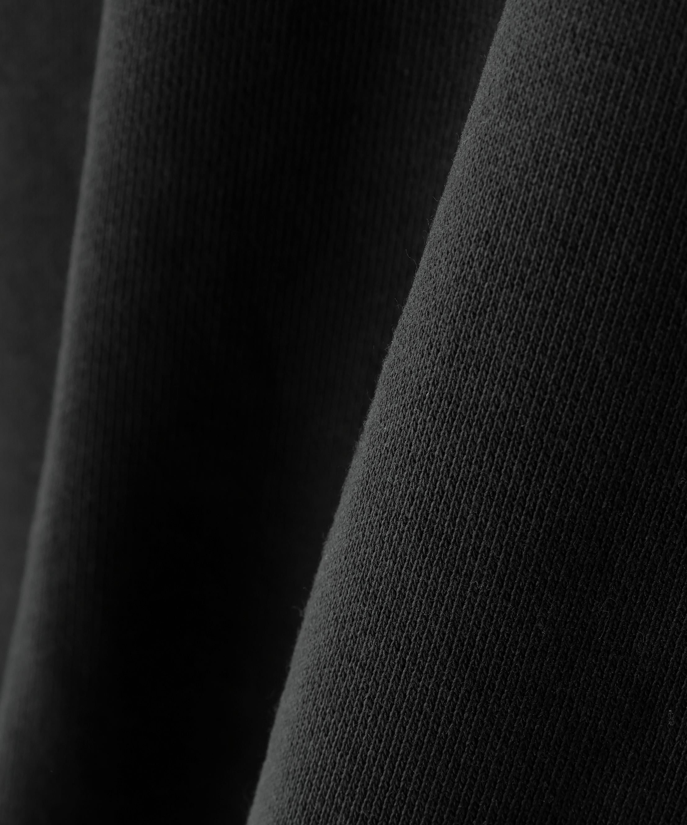 DankeSchon/ダンケシェーン/CUT FRINGE SWEAT CREWNECK BLACK ブラック