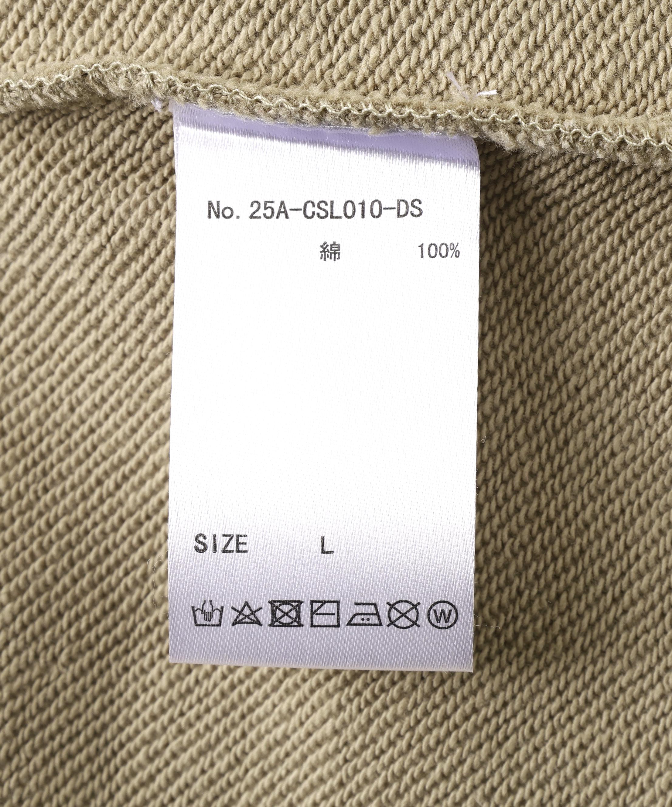 DankeSchon/ダンケシェーン/CUT FRINGE SWEAT CREWNECK BLACK ベージュ