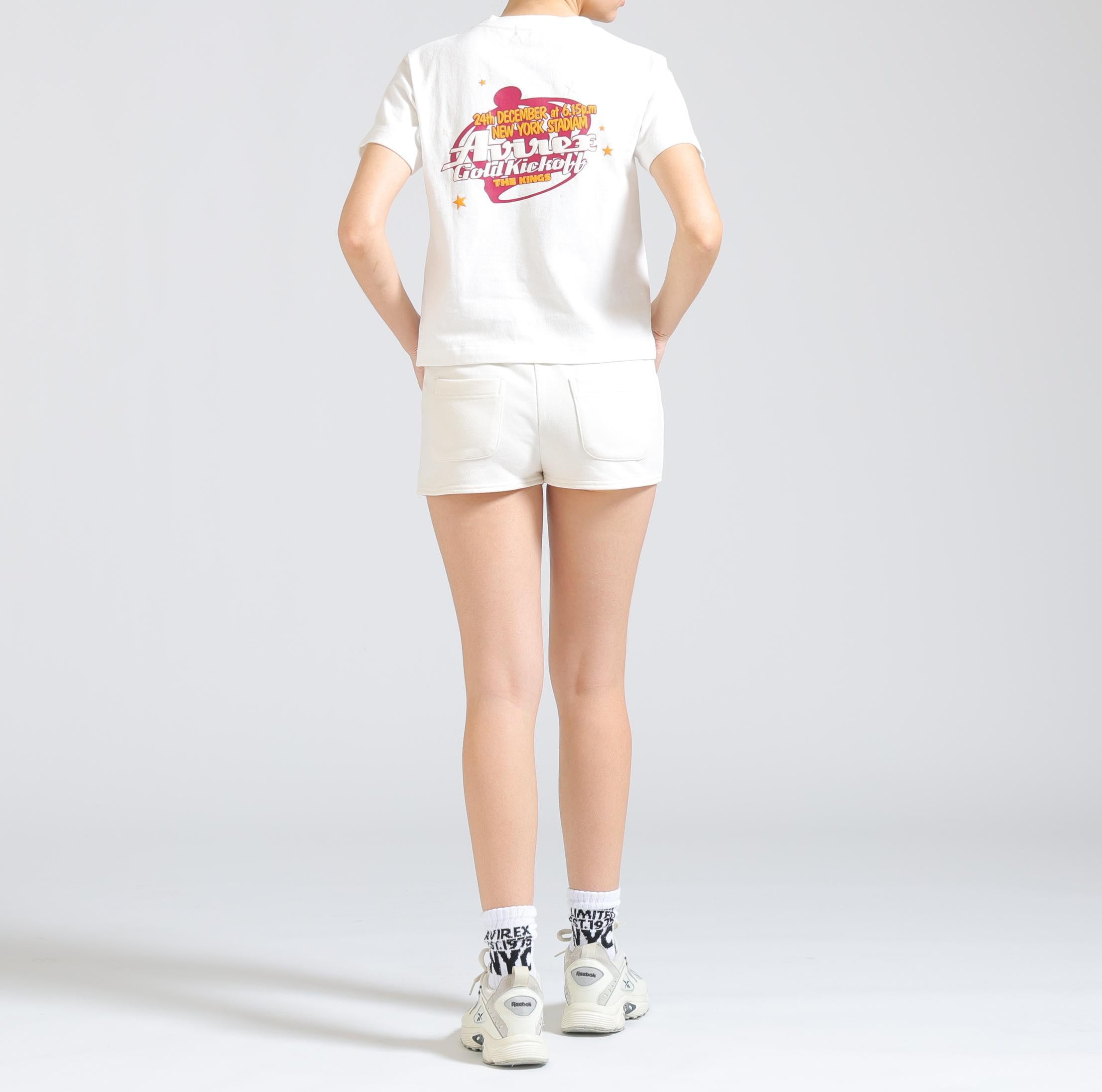 GOLD KICKOFF PUFF PRINT T-SHIRT ホワイト
