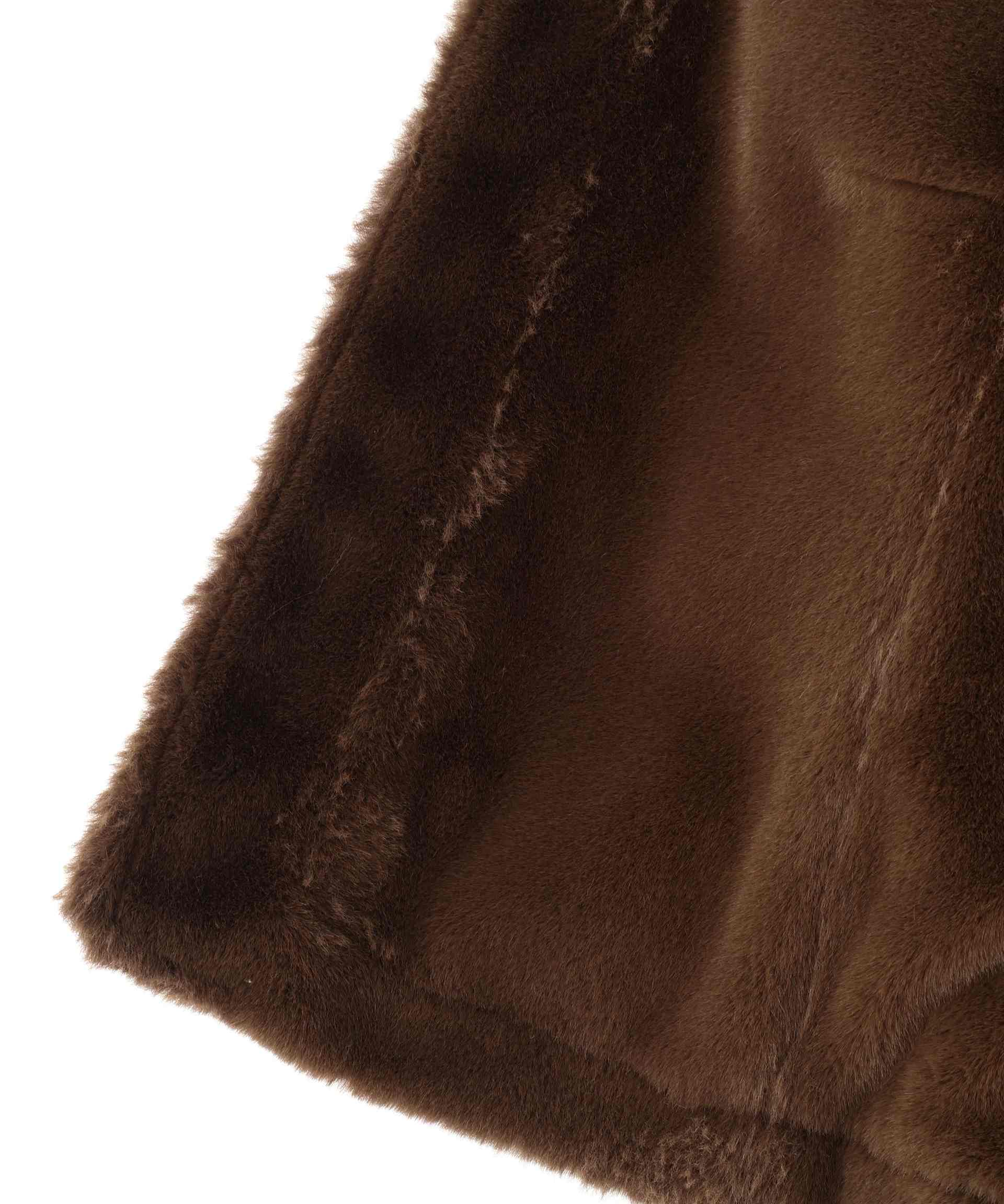 《直営店限定》GOAT VEGE HOOD LEATHE> JACKET ブラウン