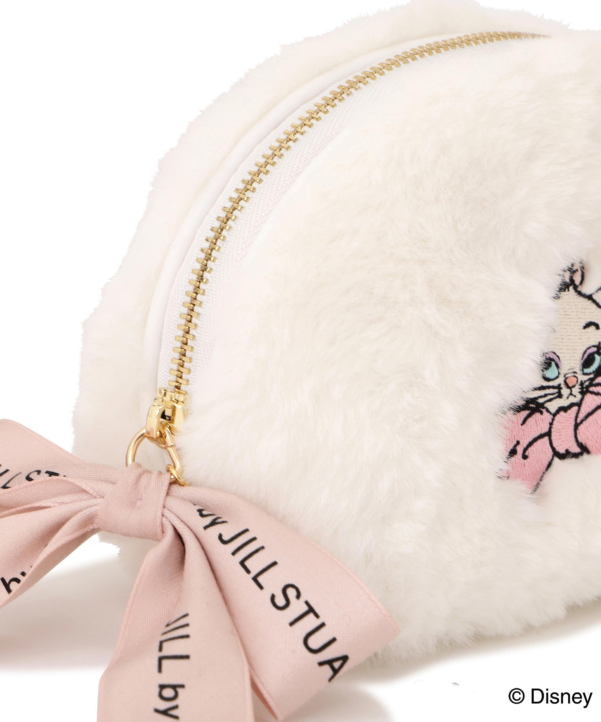 Disney Marie/ラウンドポーチ ホワイト