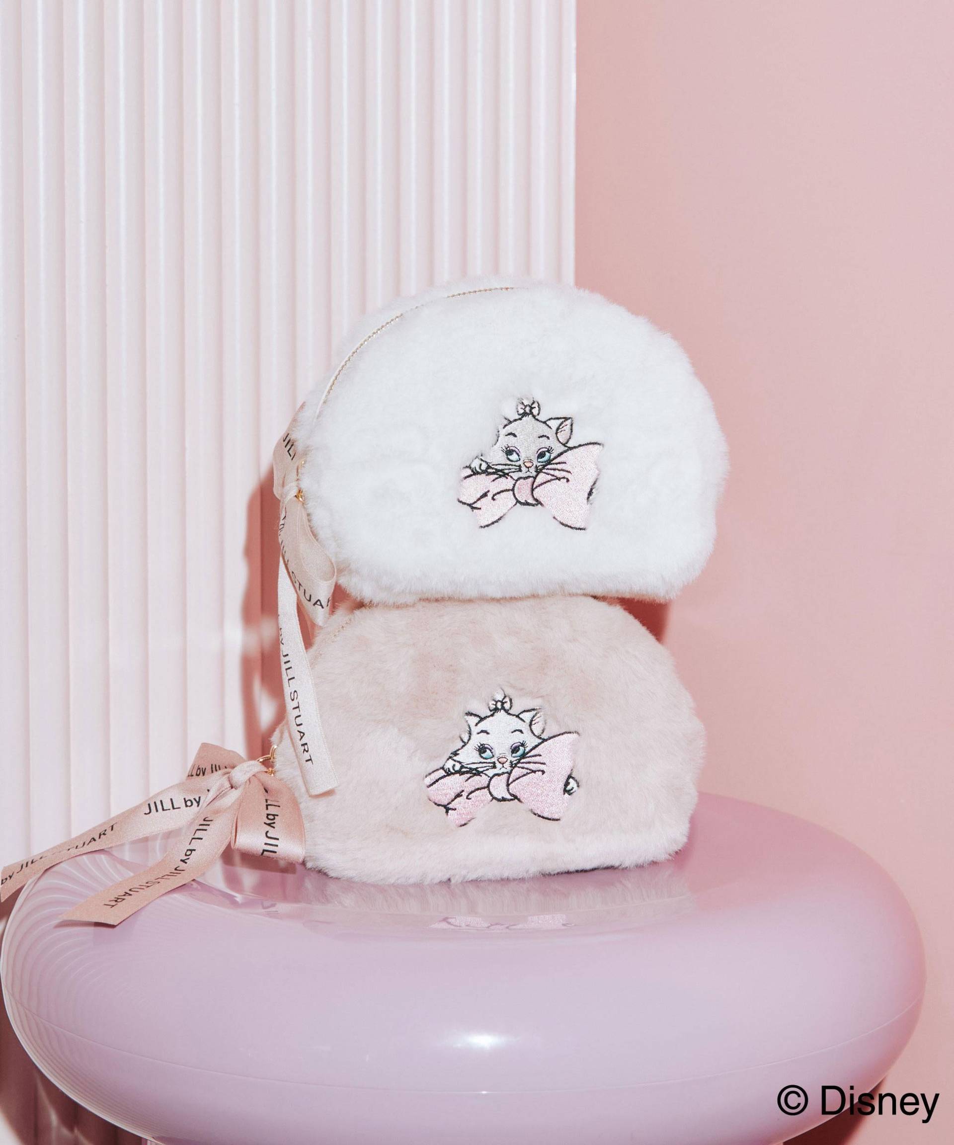 Disney Marie/ラウンドポーチ ピンク