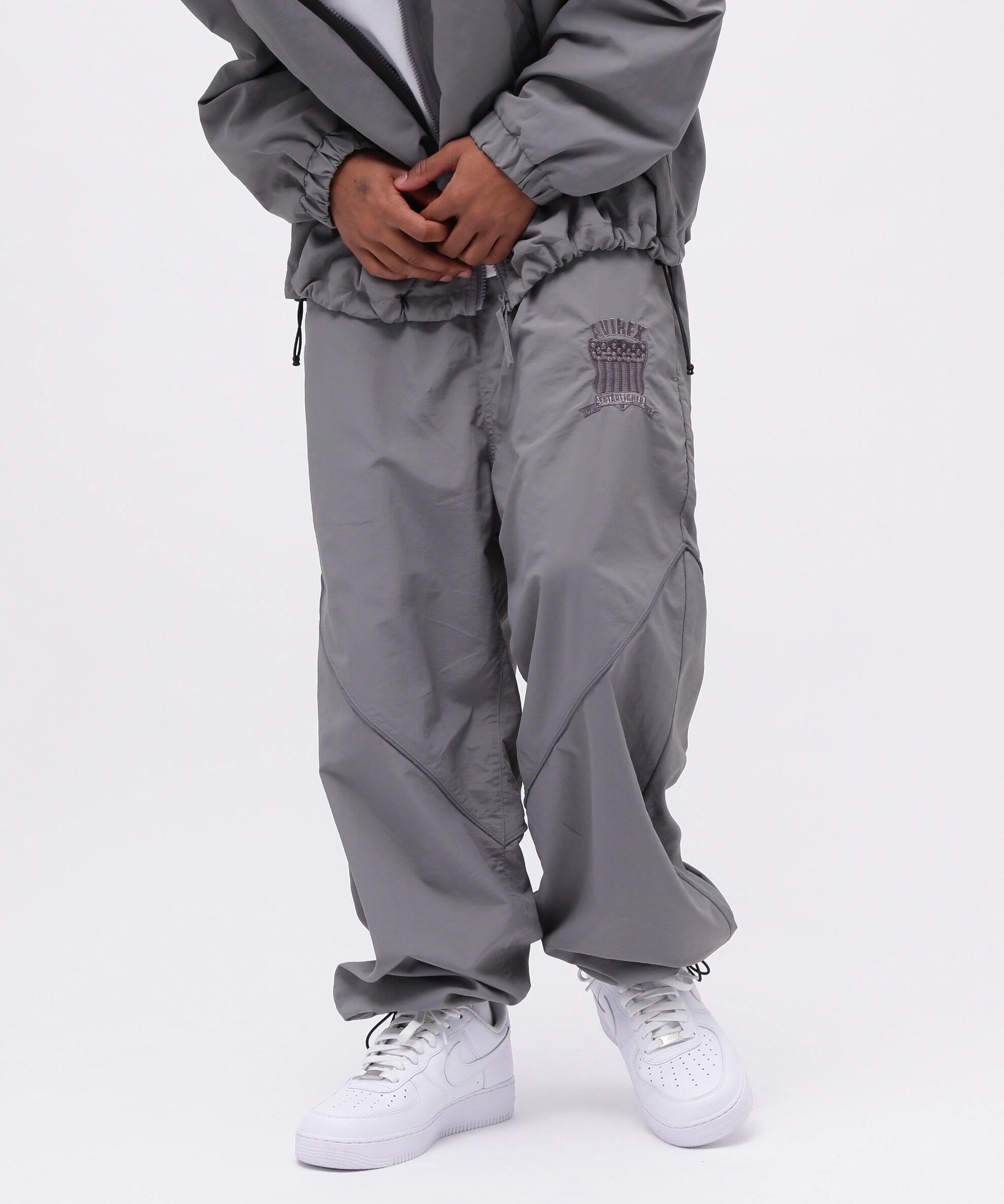 NYLON PIPING PANTS / ナイロン パイピング パンツ / AVI>EX / アヴィレックス チャコール