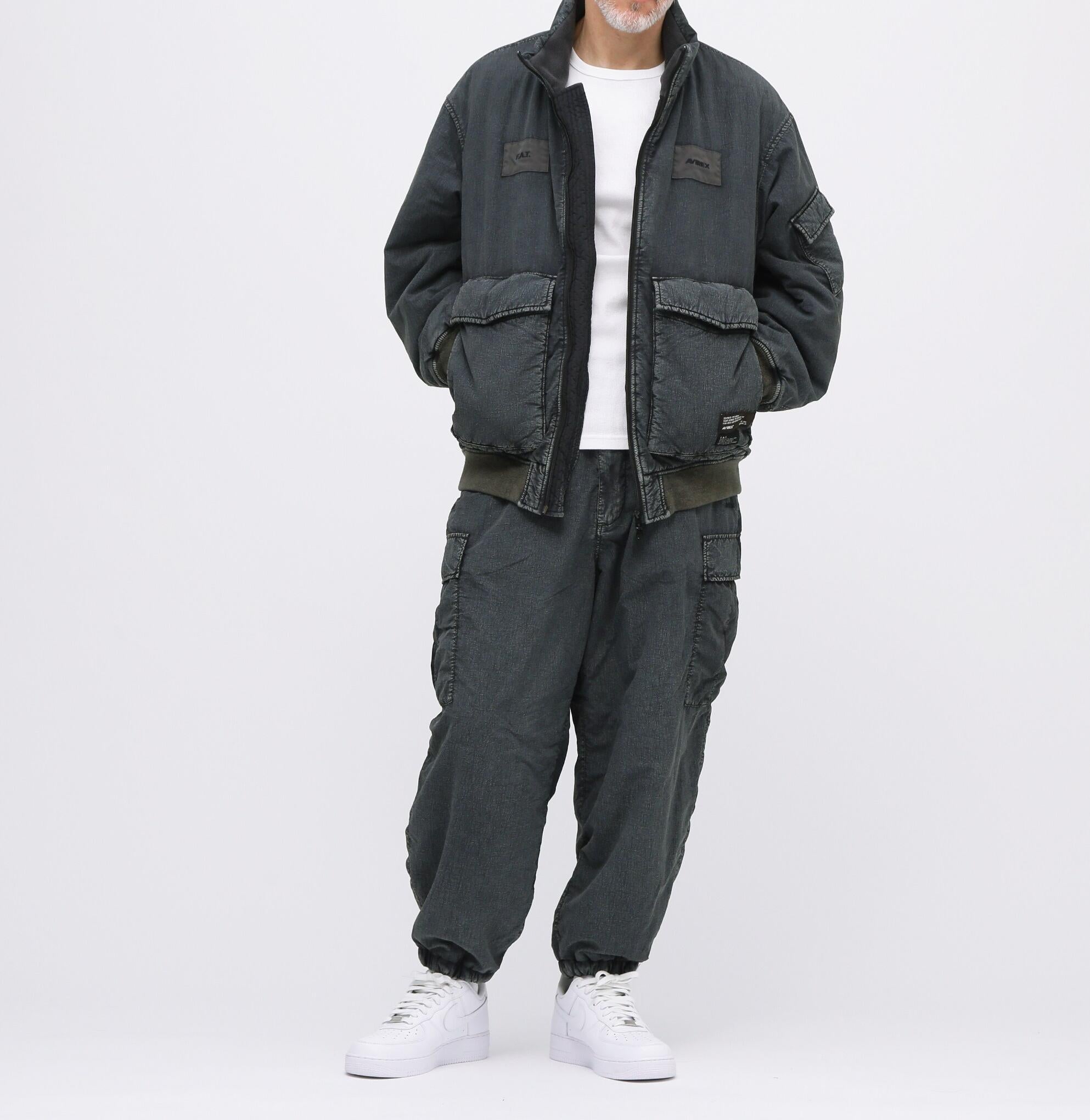 《AVI>EX / F.A.T.》T>ACK CA>GO PANTS / トラック カーゴパンツ / アヴィレックス グレー