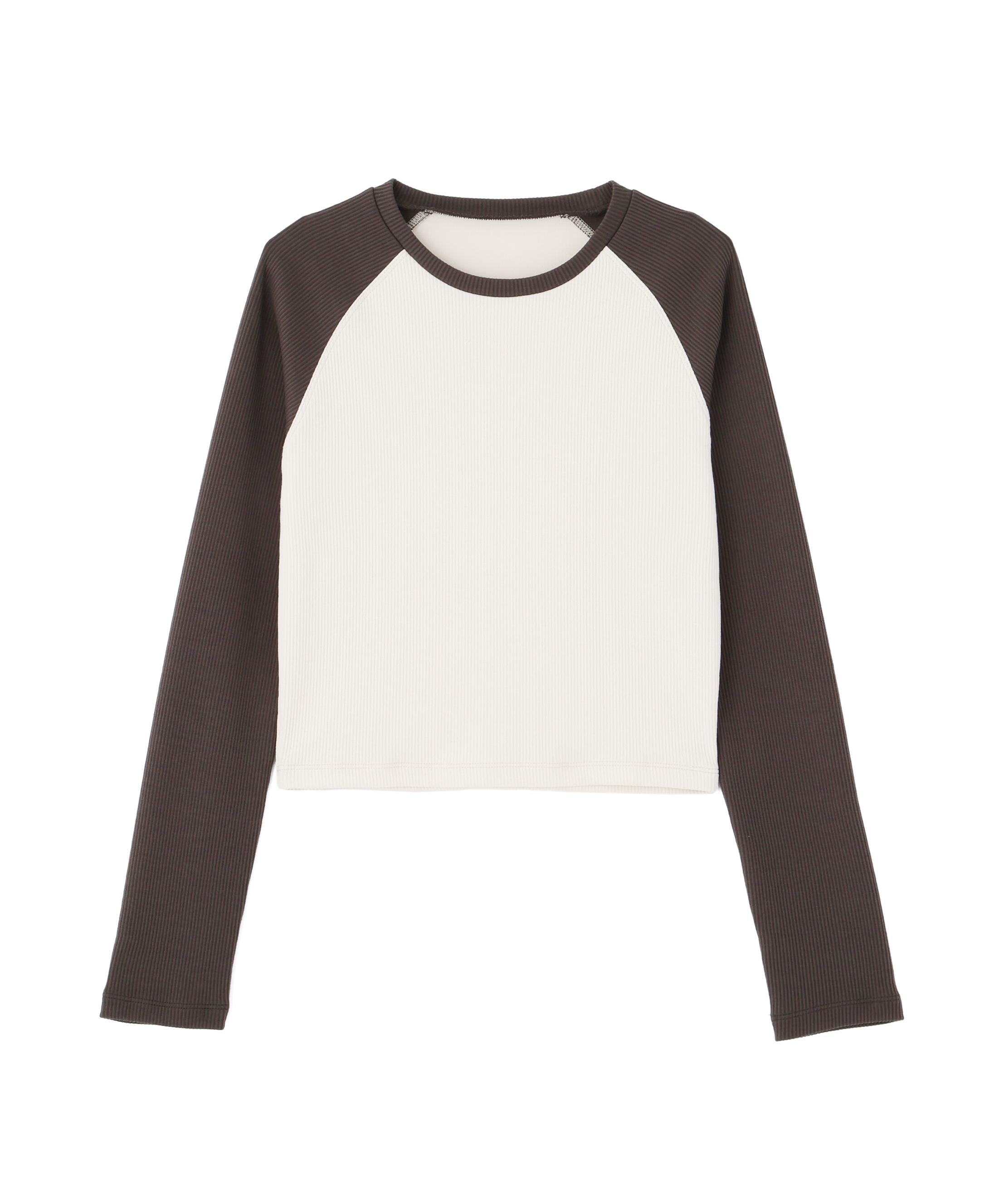 ラグラン長袖カットソー オフ