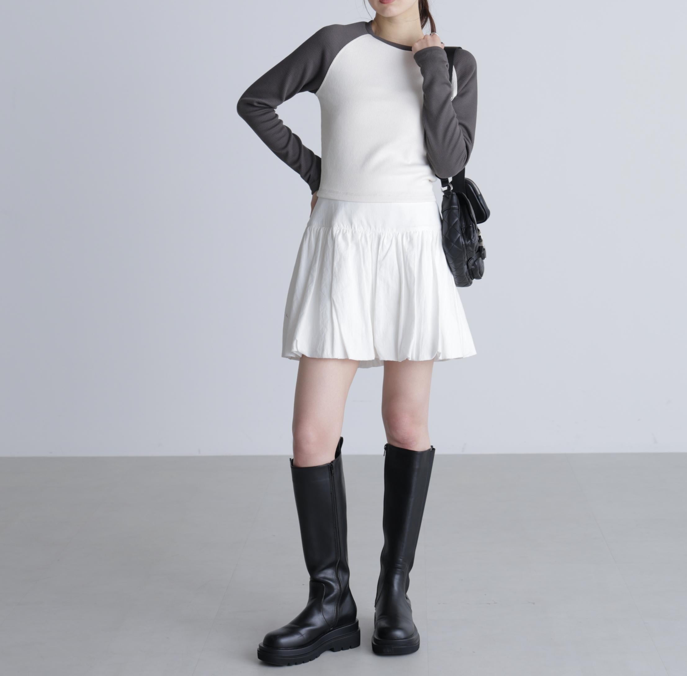 ラグラン長袖カットソー オフ