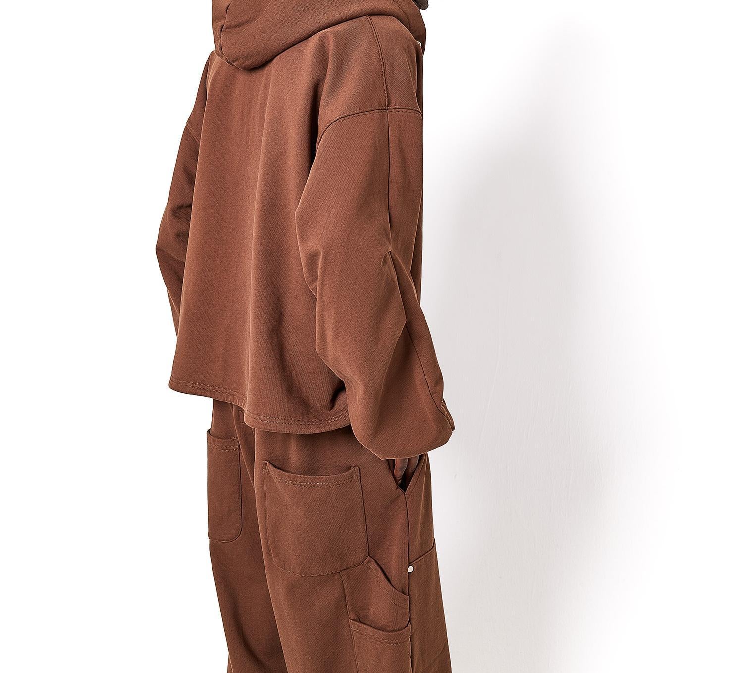 DankeSchon/ダンケシェーン/480HW SWEAT ZIP HOODIE ブラウン