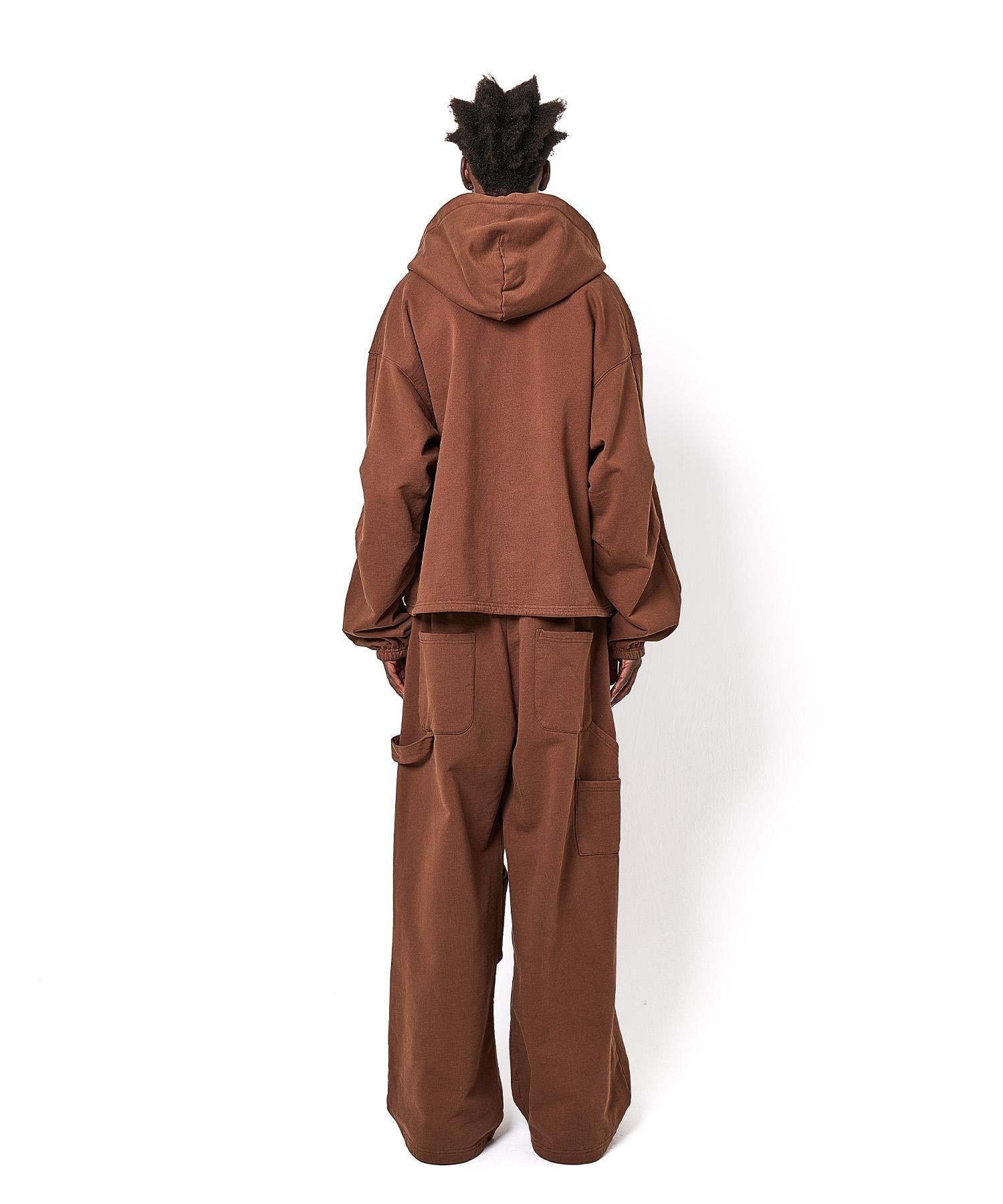 DankeSchon/ダンケシェーン/480HW SWEAT ZIP HOODIE ブラウン