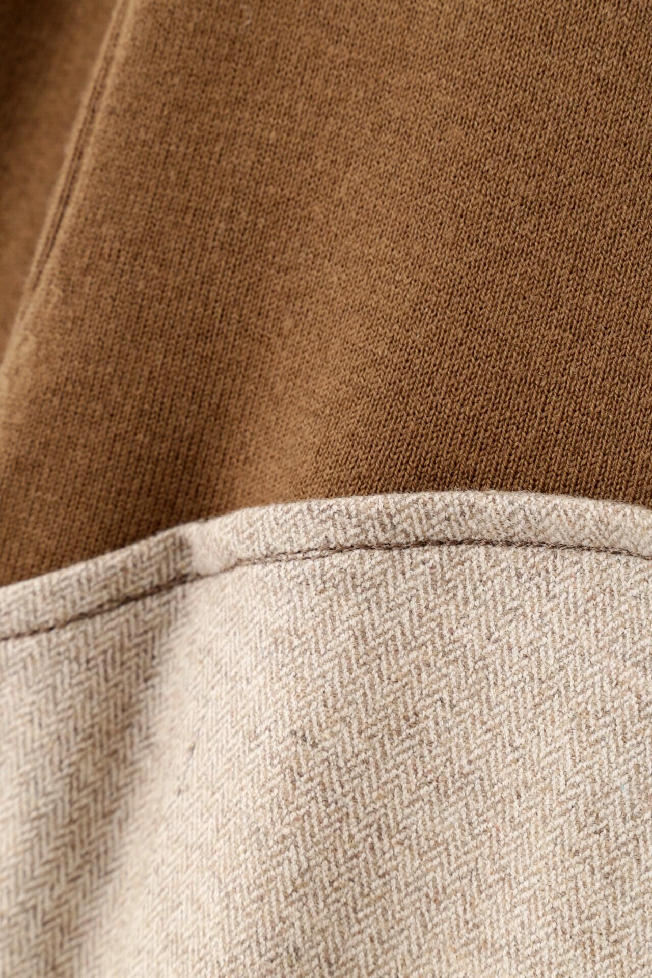 ◆ヘリンボンコンビニットプルオーバー モカ6